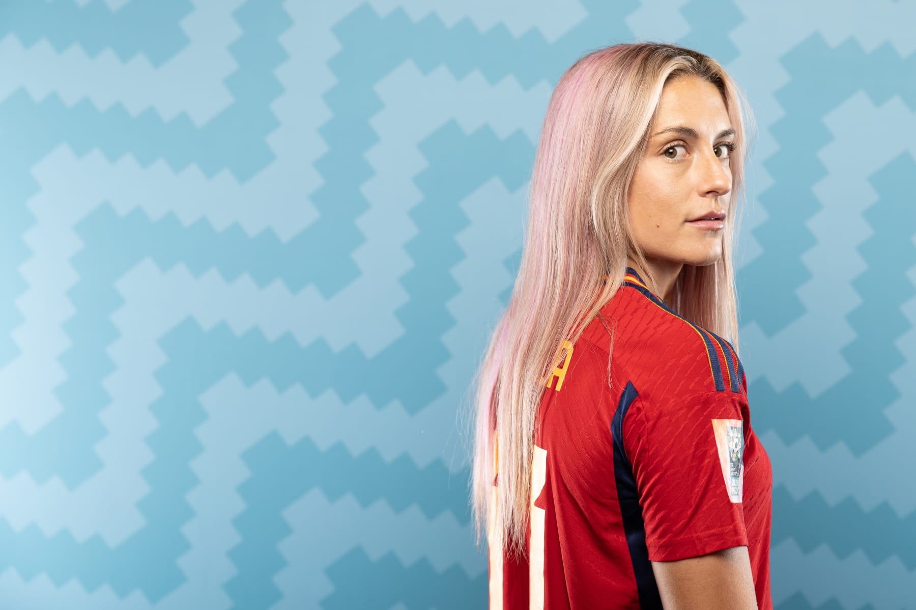PALMERSTON NORTH, NEW ZEALAND - JULY 17: Alexia Putellas of Spain poses during the official FIFA Women's World Cup Australia & New Zealand 2023 portrait session on July 17, 2023 in Palmerston North, New Zealand. (Photo by Buda Mendes - FIFA/FIFA via Getty Images)
