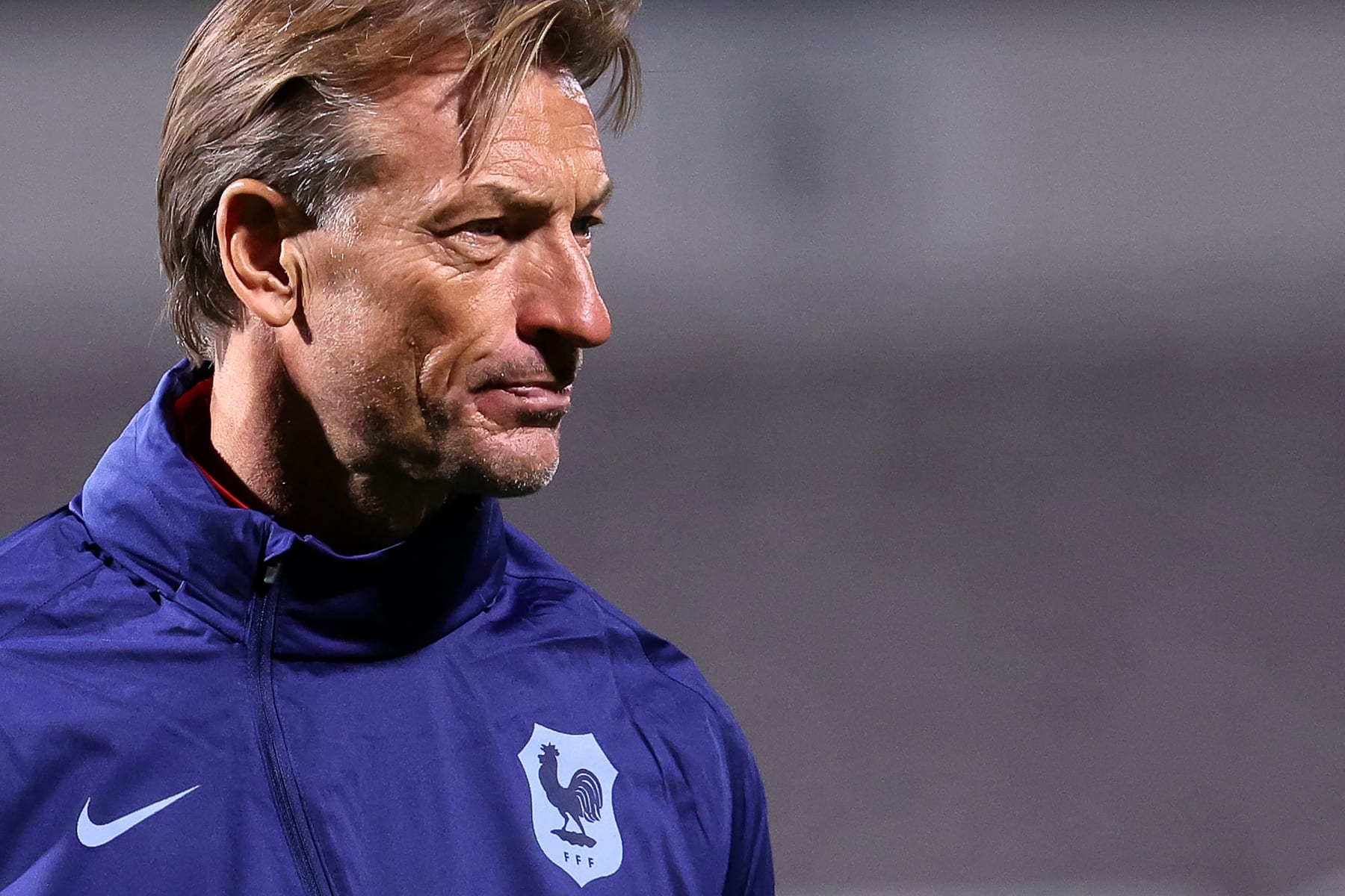 France's head coach Herve Renard looks on during a training session at Jubilee Stadium in Sydney on July 22, 2023, on the eve of the Women's World Cup football match between France and Jamaica. (Photo by FRANCK FIFE / AFP) (Photo by FRANCK FIFE/AFP via Getty Images)