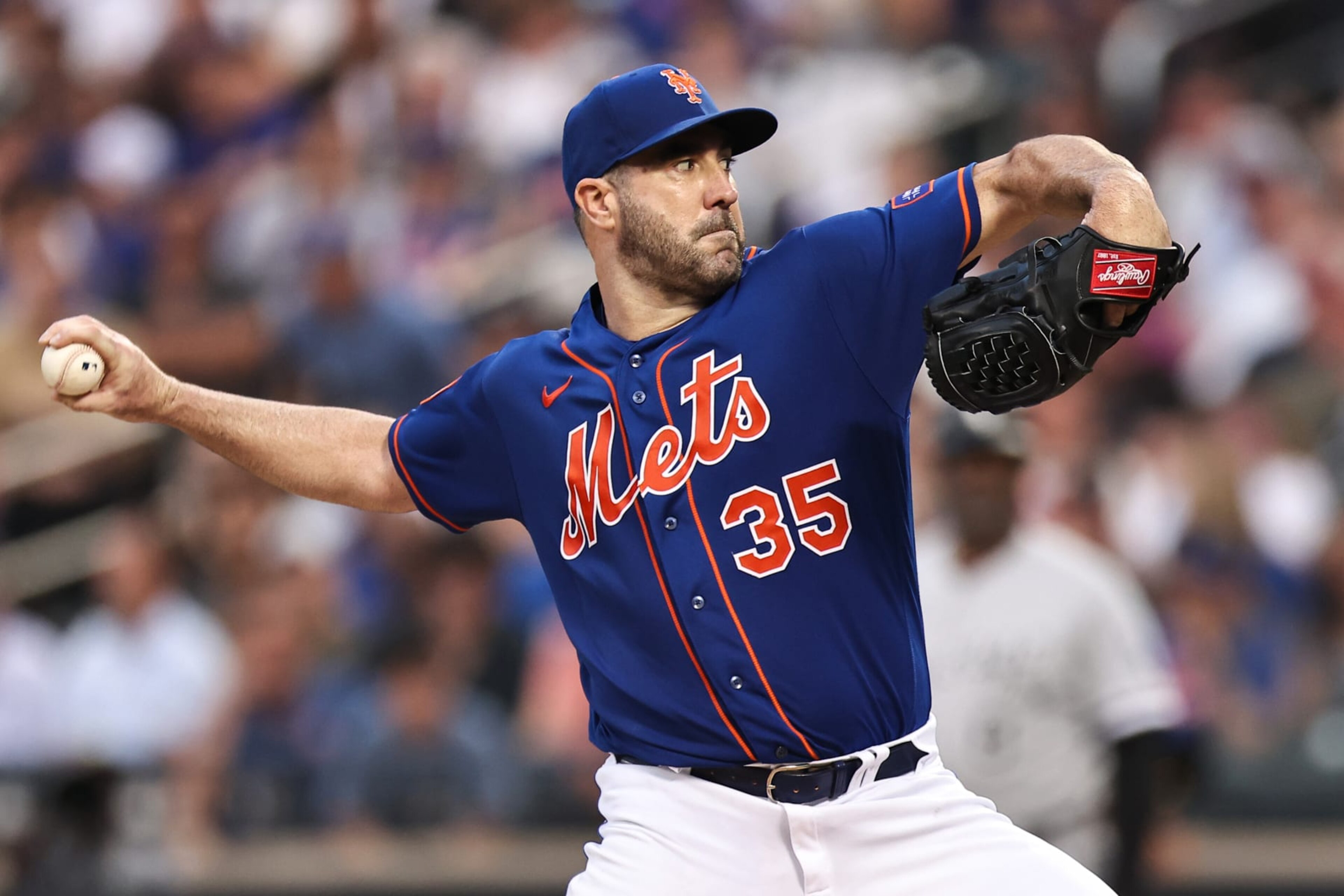 NEW YORK, NEW YORK - JULY 19: Justin Verlander #35 of the New York Mets pitches during the third inning against the Chicago White Sox at Citi Field on July 19, 2023 in New York City. (Photo by Dustin Satloff/Getty Images) NEW YORK, NEW YORK - JULY 19: Justin Verlander #35 of the New York Mets pitches during the third inning against the Chicago White Sox at Citi Field on July 19, 2023 in New York City. (Photo by Dustin Satloff/Getty Images)
