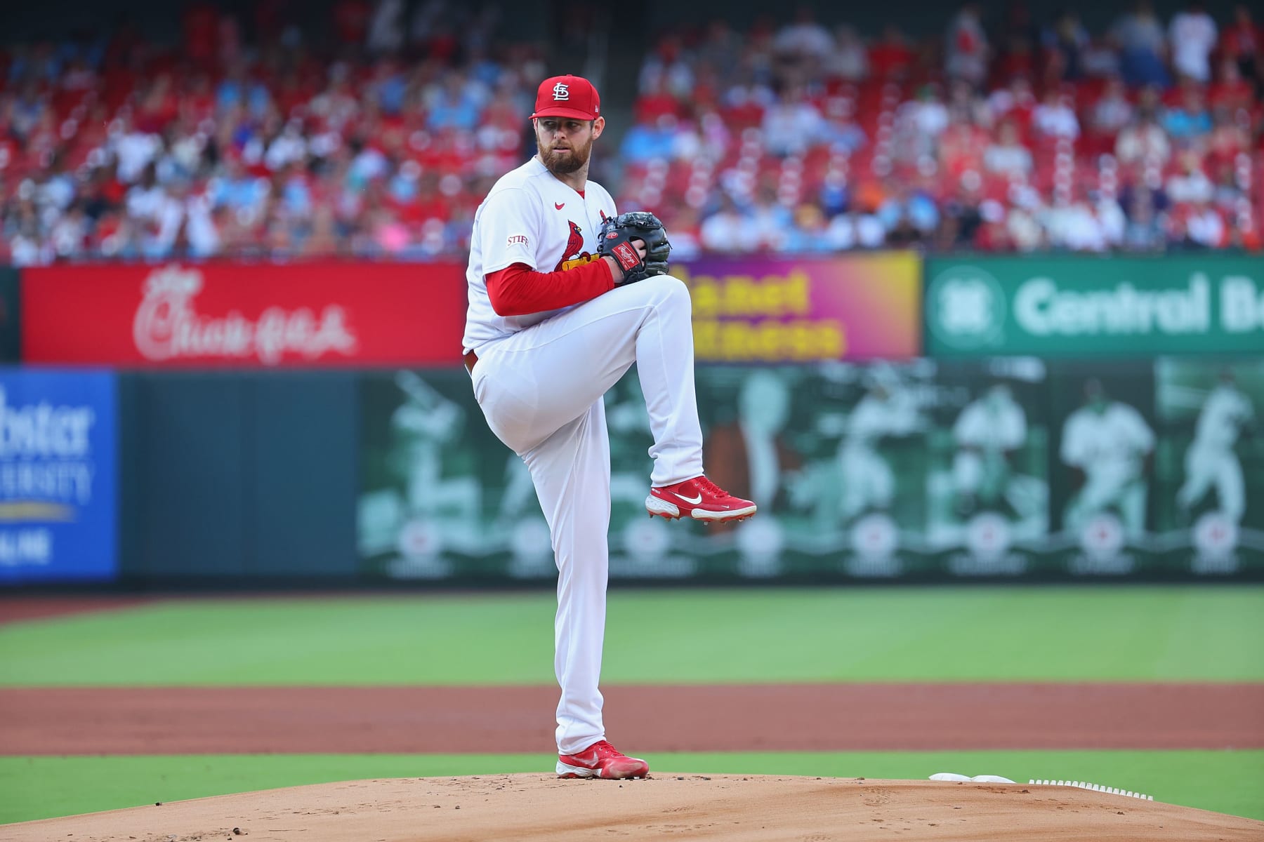 ST LOUIS, MISSOURI - JUNE 27: Jordan Montgomery #47 of the St. Louis Cardinals delivers a pitch against the Houston Astros at Busch Stadium on June 27, 2023 in St Louis, Missouri. (Photo by Dilip Vishwanat/Getty Images) ST LOUIS, MISSOURI - JUNE 27: Jordan Montgomery #47 of the St. Louis Cardinals delivers a pitch against the Houston Astros at Busch Stadium on June 27, 2023 in St Louis, Missouri. (Photo by Dilip Vishwanat/Getty Images)