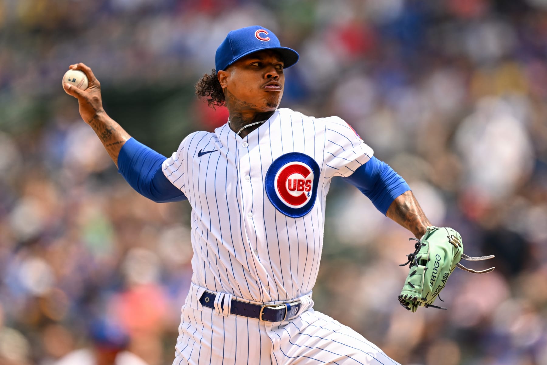 CHICAGO, ILLINOIS - JULY 15: Starting pitcher Marcus Stroman #0 of the Chicago Cubs pitches in the first inning of the game against the Boston Red Sox at Wrigley Field on July 15, 2023 in Chicago, Illinois. (Photo by Quinn Harris/Getty Images) CHICAGO, ILLINOIS - JULY 15: Starting pitcher Marcus Stroman #0 of the Chicago Cubs pitches in the first inning of the game against the Boston Red Sox at Wrigley Field on July 15, 2023 in Chicago, Illinois. (Photo by Quinn Harris/Getty Images)