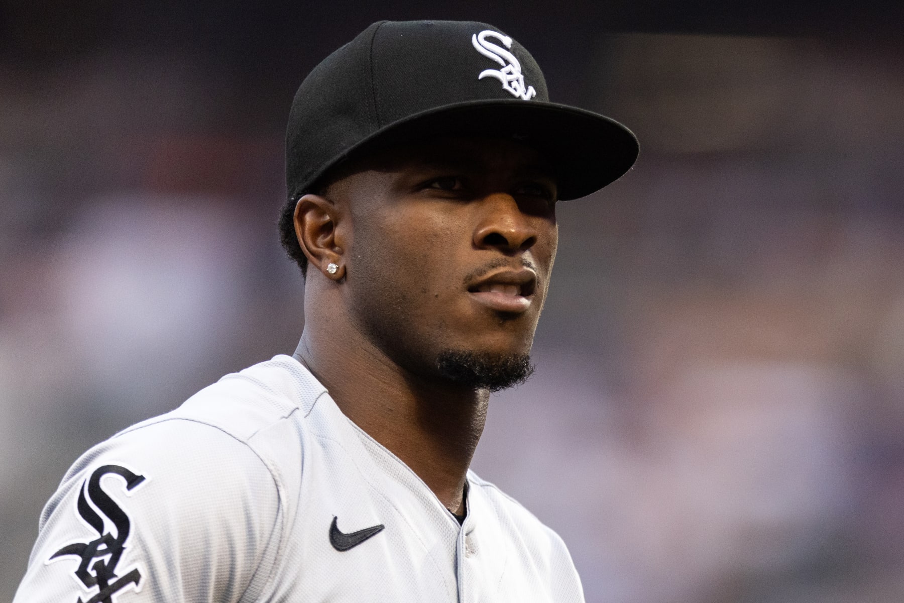 NEW YORK, NEW YORK - JULY 19: Tim Anderson #7 of the Chicago White Sox looks on during the second inning of the game against the New York Mets at Citi Field on July 19, 2023 in New York City. (Photo by Dustin Satloff/Getty Images)
