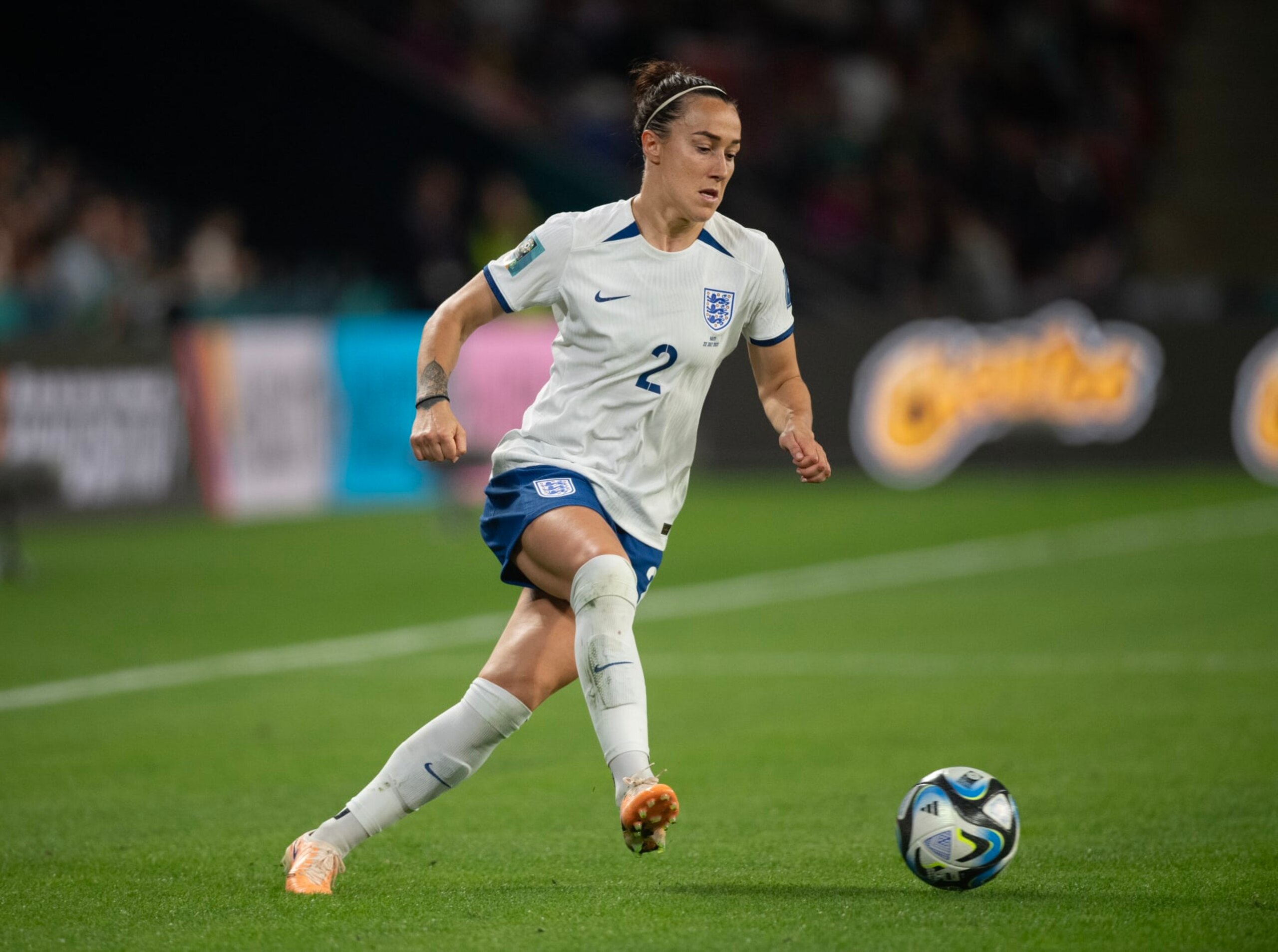 BRISBANE, AUSTRALIA - JULY 22: Lucy Bronze of England in action during the FIFA Women's World Cup Australia & New Zealand 2023 Group D match between England and Haiti at Brisbane Stadium on July 22, 2023 in Brisbane, Australia. (Photo by Joe Prior/Visionhaus via Getty Images) BRISBANE, AUSTRALIA - JULY 22: Lucy Bronze of England in action during the FIFA Women's World Cup Australia & New Zealand 2023 Group D match between England and Haiti at Brisbane Stadium on July 22, 2023 in Brisbane, Australia. (Photo by Joe Prior/Visionhaus via Getty Images)