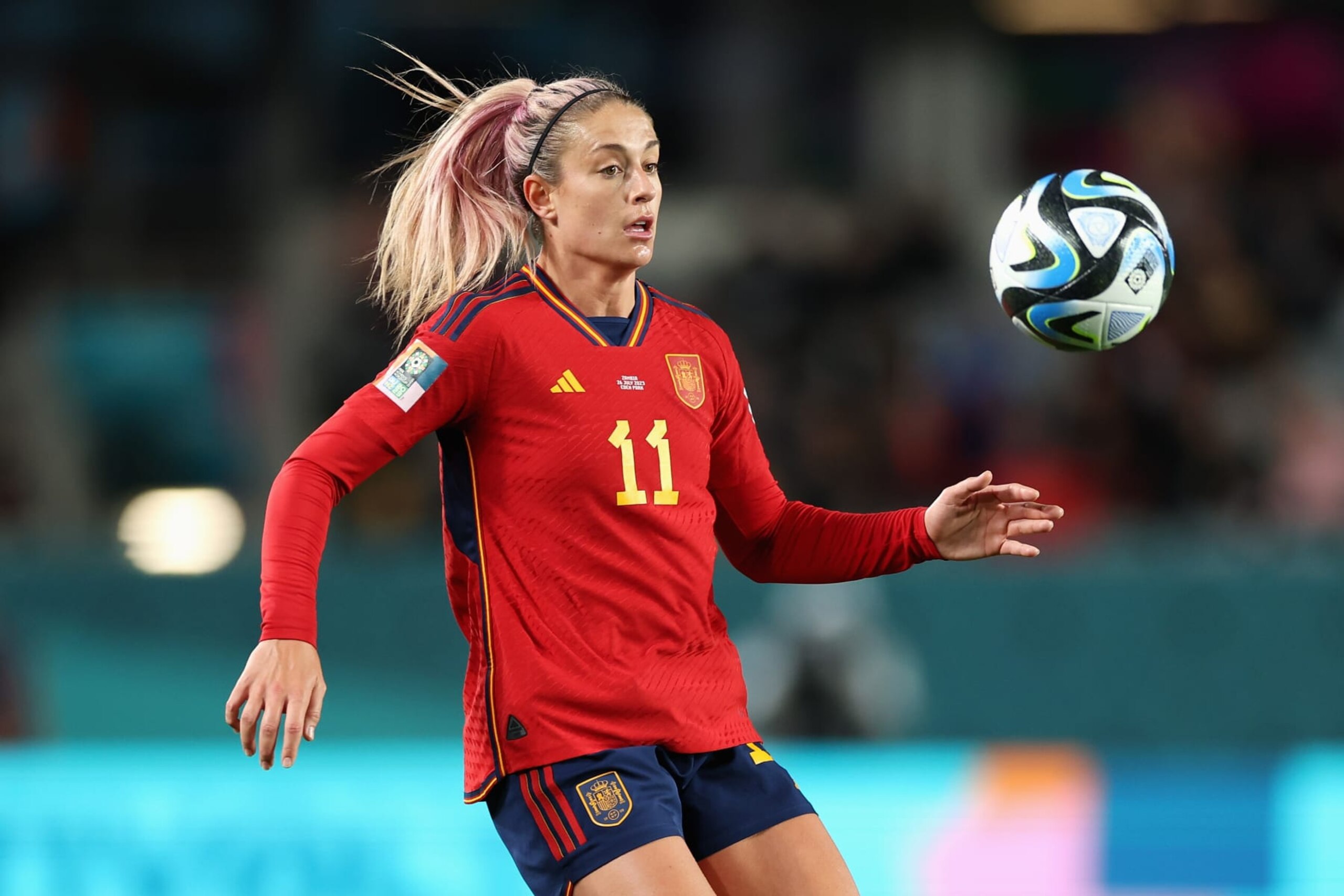 AUCKLAND, NEW ZEALAND - JULY 26: Alexia Putellas of Spain in action during the FIFA Women's World Cup Australia & New Zealand 2023 Group C match between Spain and Zambia at Eden Park on July 26, 2023 in Auckland, New Zealand. (Photo by Buda Mendes/Getty Images)
