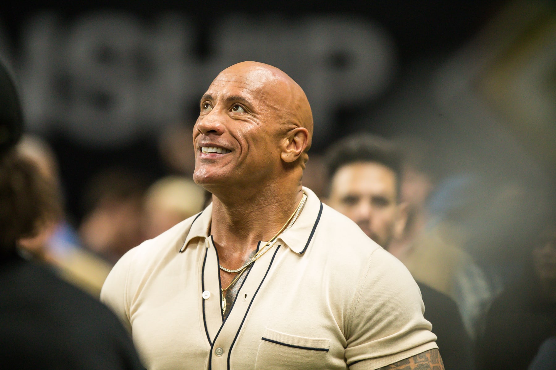SAN ANTONIO, TX - MAY 13: Dwayne "The Rock" Johnson enters before the inaugural XFL Championship at the Alamodome on May 13, 2023 in San Antonio, Texas. (Photo by Aric Becker/Icon Sportswire via Getty Images)