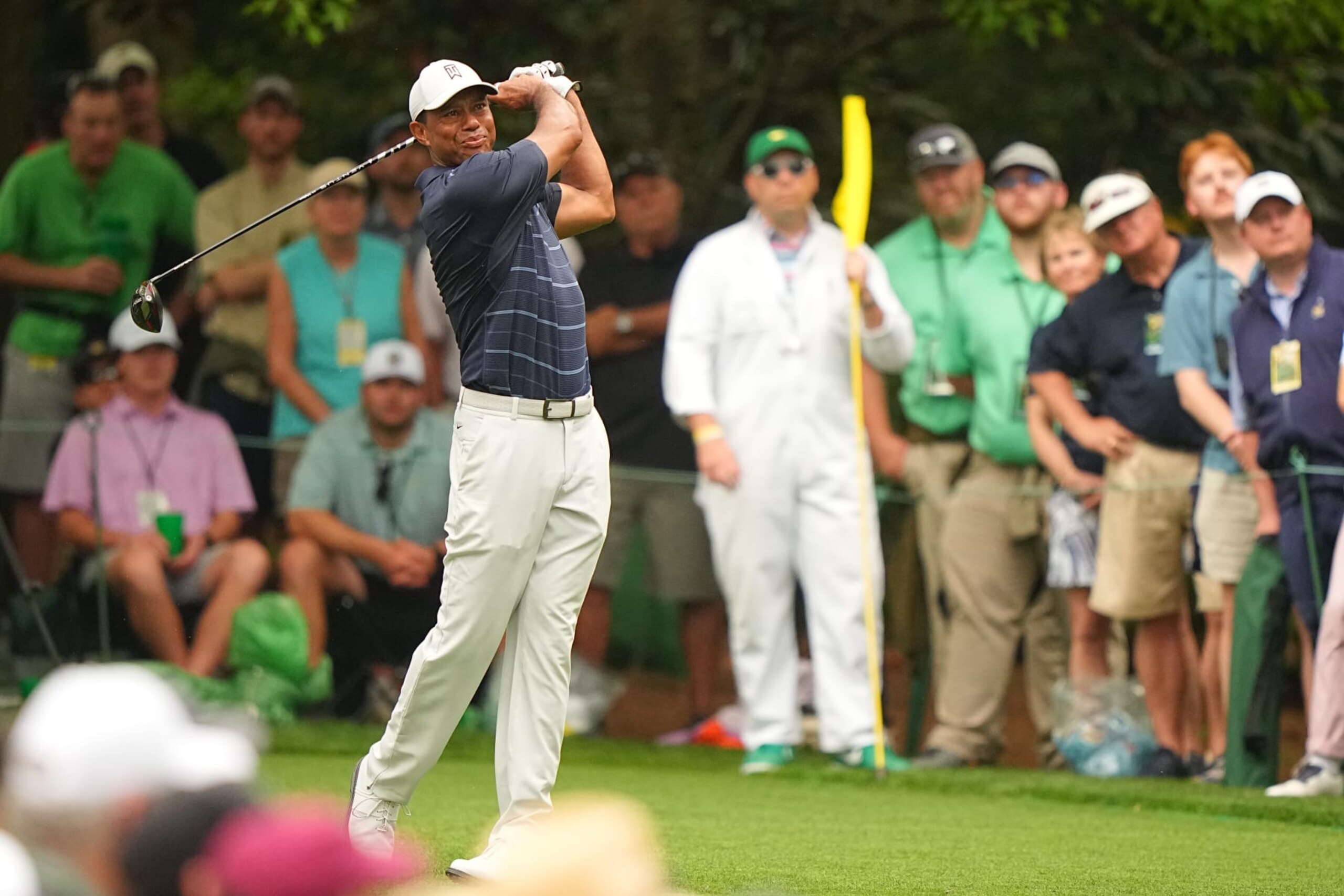 Golf: The Masters: Tiger Woods in action, teeing off during Round Two of the Masters Tournament at Augusta National.
Augusta, GA 4/7/2023
CREDIT: Erick W. Rasco (Photo by Erick W. Rasco/Sports Illustrated via Getty Images)
(Set Number: X164335 TK4) Golf: The Masters: Tiger Woods in action, teeing off during Round Two of the Masters Tournament at Augusta National.
Augusta, GA 4/7/2023
CREDIT: Erick W. Rasco (Photo by Erick W. Rasco/Sports Illustrated via Getty Images)
(Set Number: X164335 TK4)