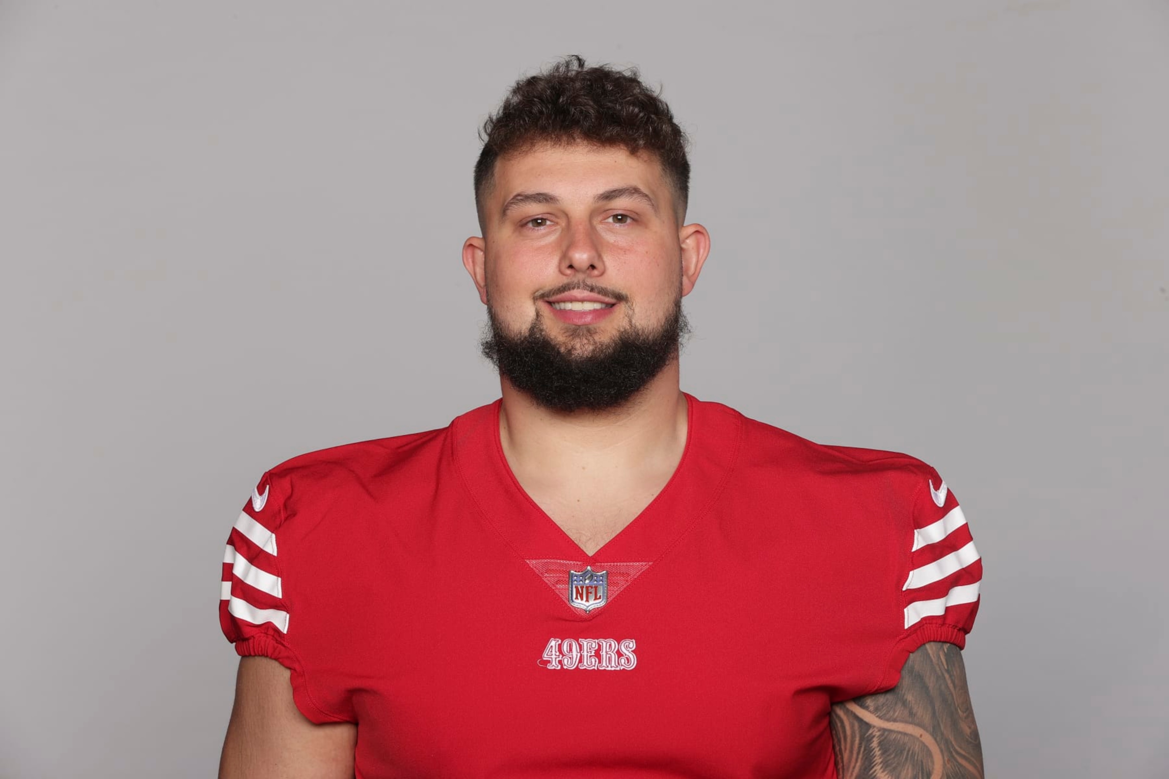 This is a 2023 photo of Joey Fisher of the San Francisco 49ers NFL football team. This image reflects the San Francisco 49ers active roster as of Thursday, May 11, 2023 when this image was taken. (AP Photo)