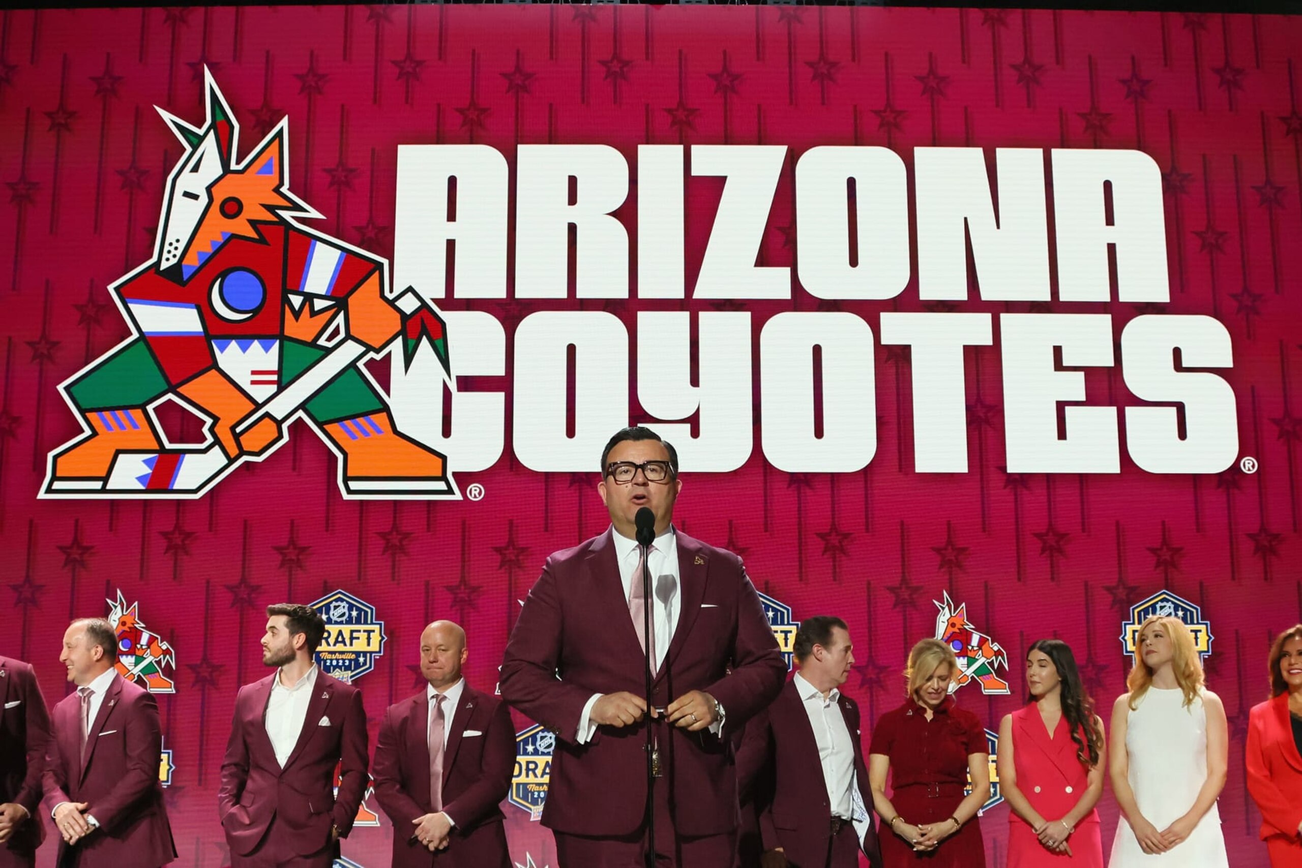 NASHVILLE, TENNESSEE - JUNE 28: Arizona Coyotes owner Alex Meruelo attends the 2023 NHL Draft at the Bridgestone Arena on June 28, 2023 in Nashville, Tennessee. (Photo by Bruce Bennett/Getty Images)