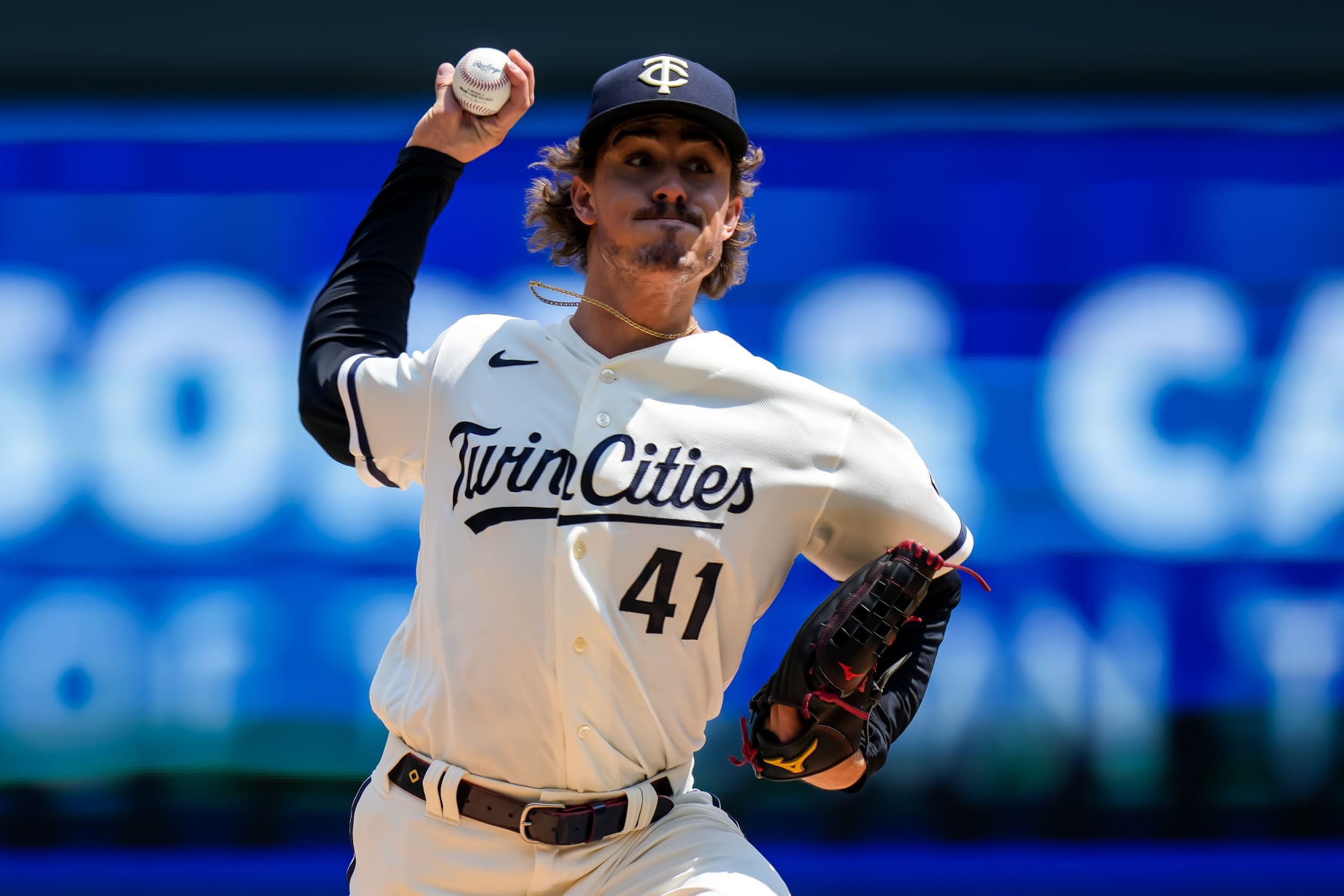 MINNEAPOLIS, MN - JUNE 04: Joe Ryan #41 of the Minnesota Twins pitches against the Cleveland Guardians on June 4, 2023 at Target Field in Minneapolis, Minnesota. (Photo by Brace Hemmelgarn/Minnesota Twins/Getty Images)
