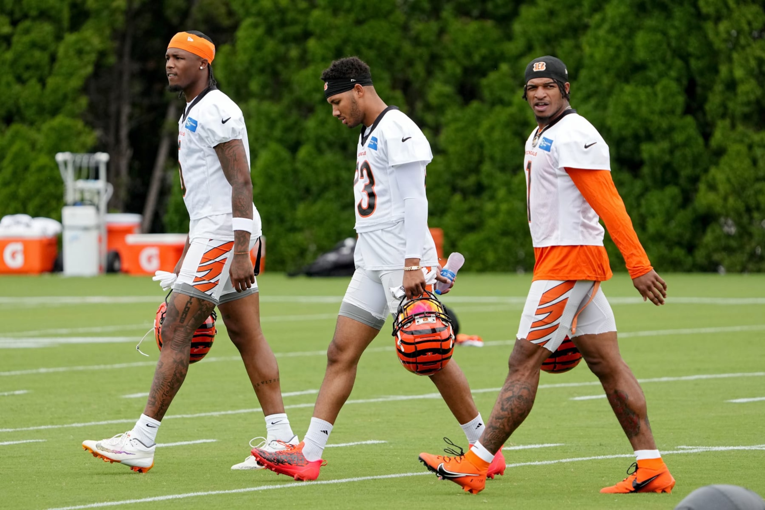 Tee Higgins, Tyler Boyd and Ja'Marr Chase Tee Higgins, Tyler Boyd and Ja'Marr Chase