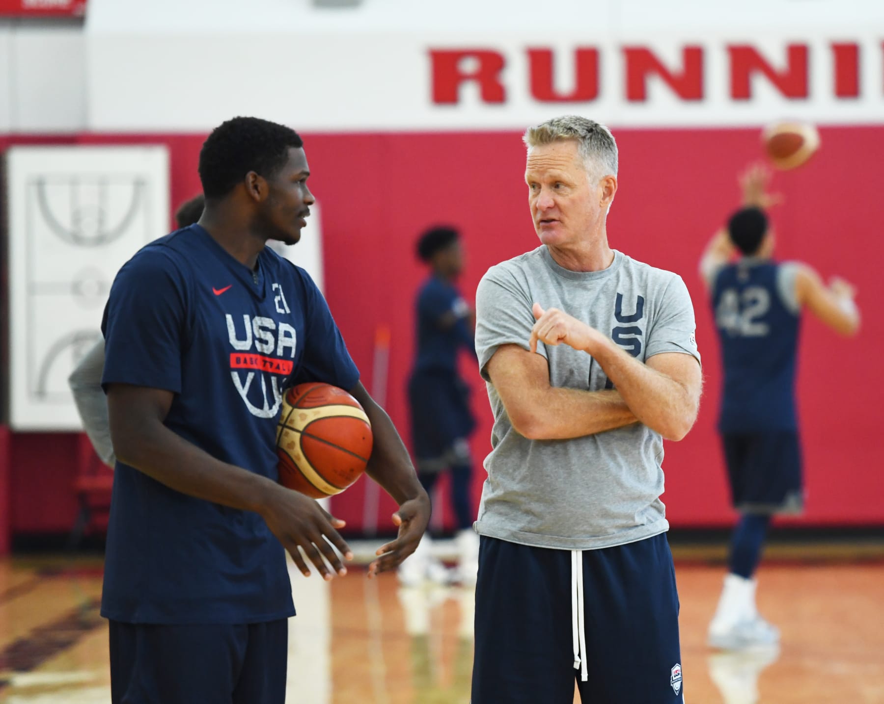 Anthony Edwards and Steve Kerr