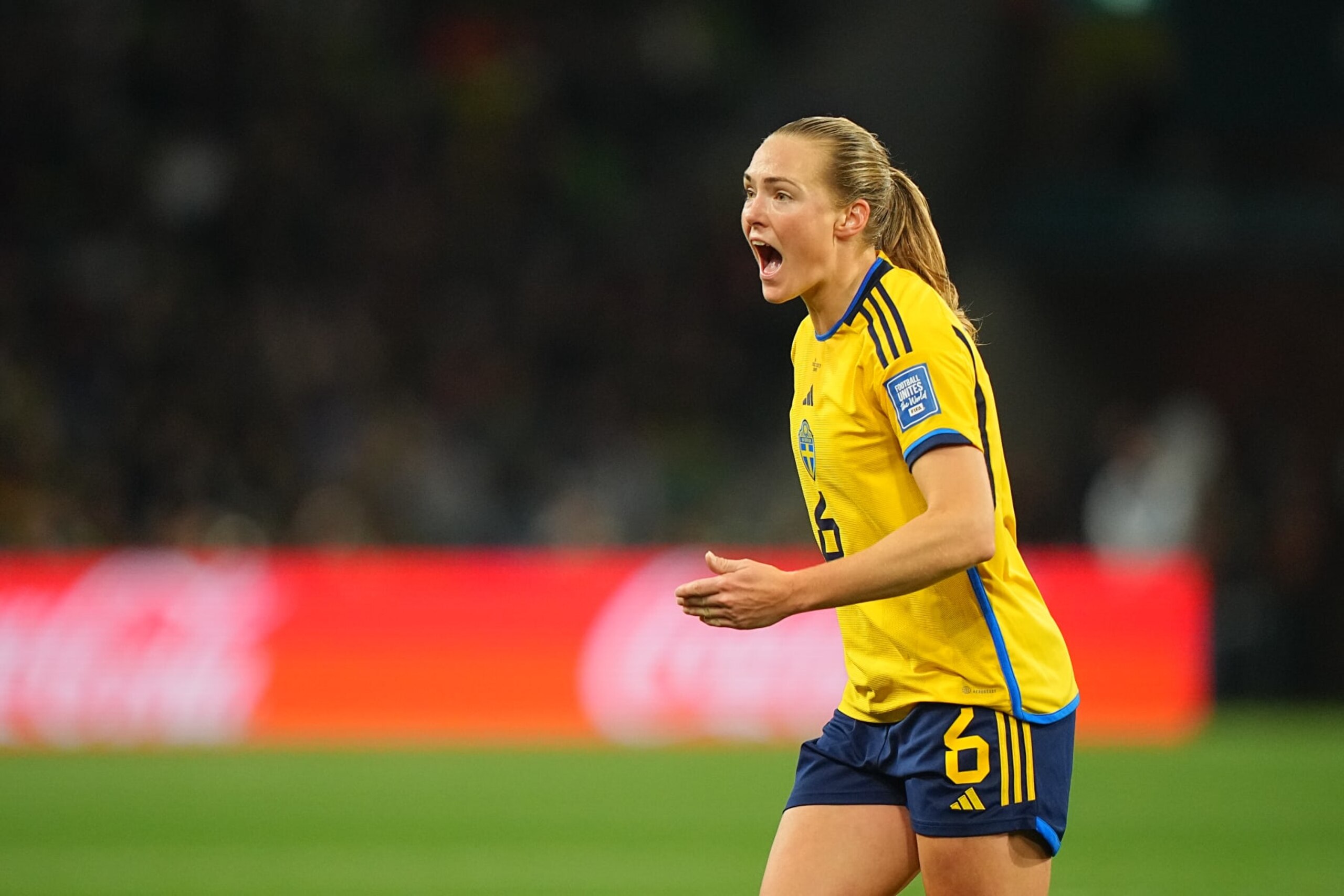 Soccer: FIFA World Cup: Sweden Magdalena Eriksson (6) in action, looks on vs USA during a Round of 16 match between Winner Group G and Runner Up Group E at Melbourne Rectangular Stadium.
Melbourne, Australia 8/6/2023
CREDIT: Erick W. Rasco (Photo by Erick W. Rasco/Sports Illustrated via Getty Images)
(Set Number: X164393 TK1) Soccer: FIFA World Cup: Sweden Magdalena Eriksson (6) in action, looks on vs USA during a Round of 16 match between Winner Group G and Runner Up Group E at Melbourne Rectangular Stadium.
Melbourne, Australia 8/6/2023
CREDIT: Erick W. Rasco (Photo by Erick W. Rasco/Sports Illustrated via Getty Images)
(Set Number: X164393 TK1)