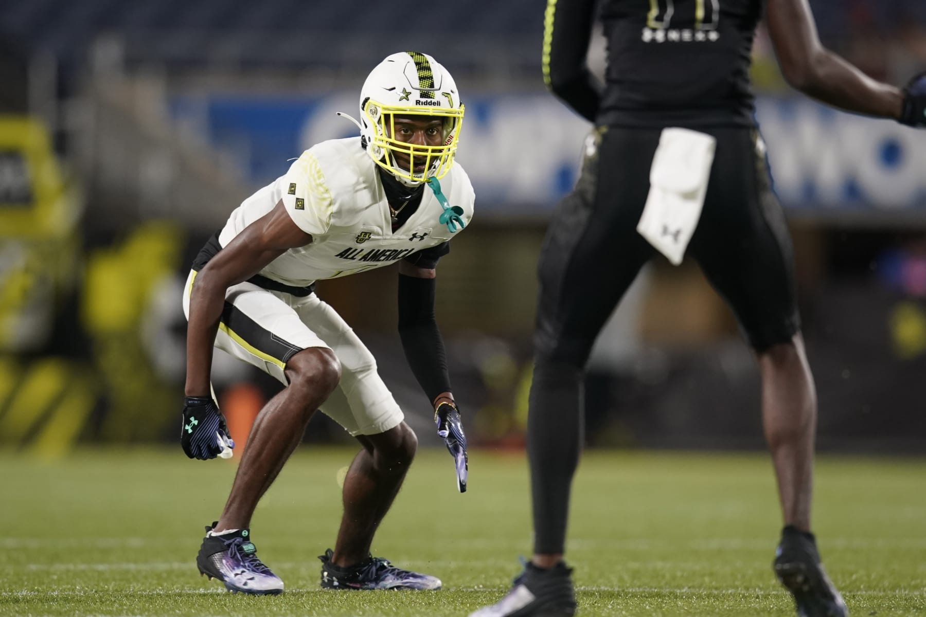 Cormani McClain, pictured at a 2022 high-school all-star game, should get snaps early in his freshman season at Colorado.