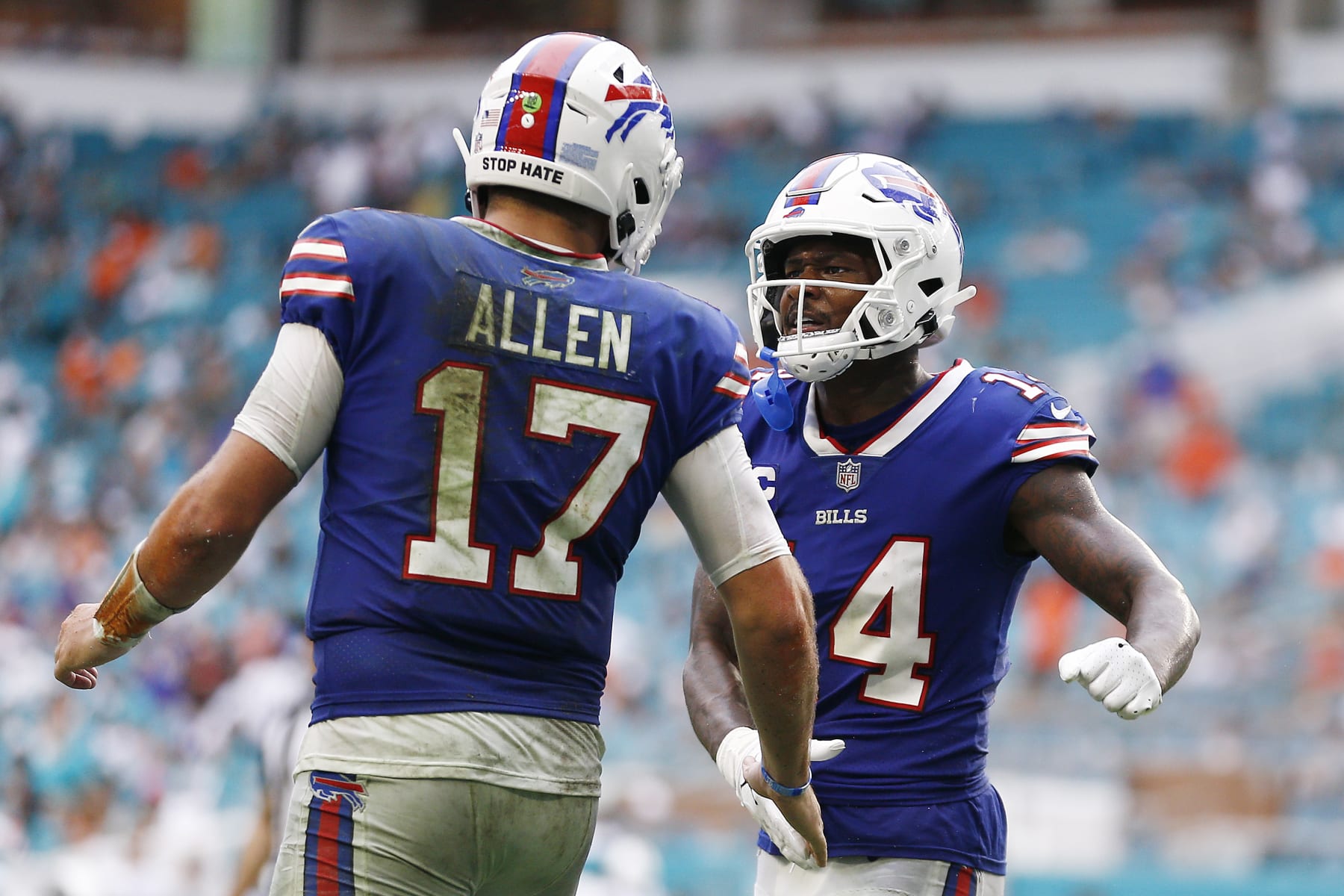 Josh Allen and Stefon Diggs