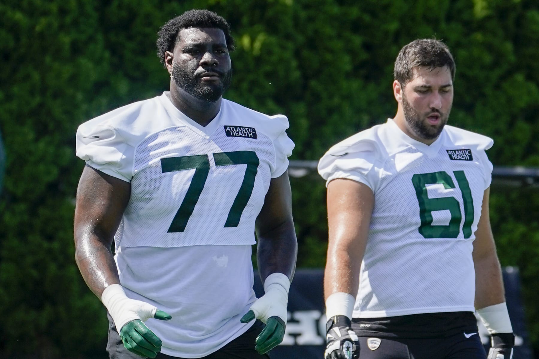 Mekhi Becton and Max Mitchell