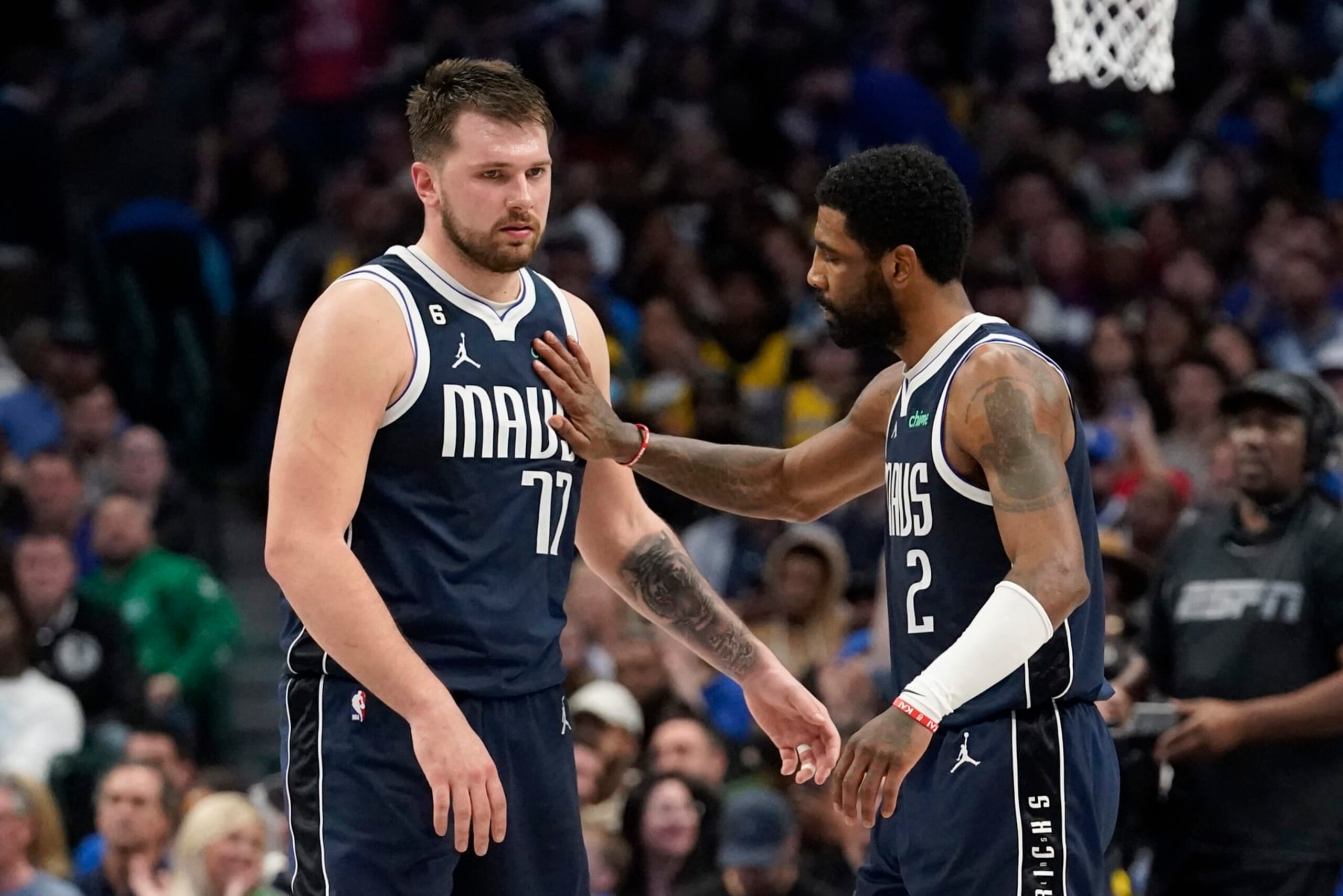 Luka DonÄiÄ and Kyrie Irving