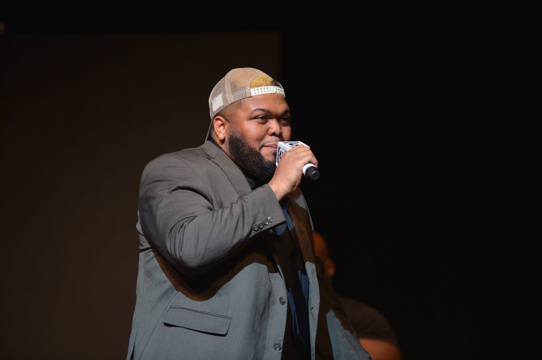 MIAMI, FL - APRIL 29:  Comedian/Actor Druski performs during Druski Coulda, Woulda, Shoulda Comedy Tour at James L. Knight Center on April 29, 2023 in Miami, Florida.  (Photo by Johnny Louis/Getty Images)