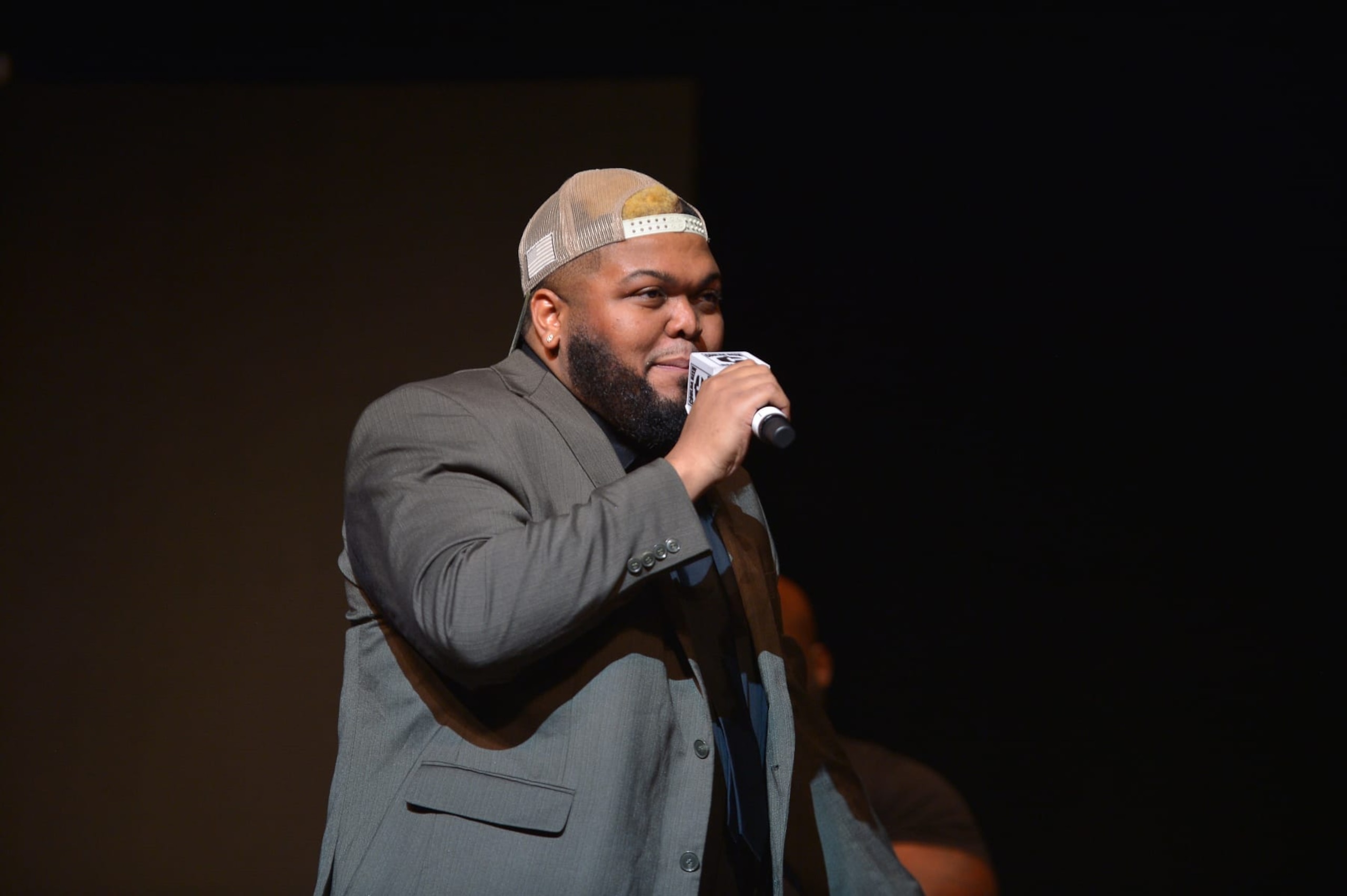 MIAMI, FL - APRIL 29:  Comedian/Actor Druski performs during Druski Coulda, Woulda, Shoulda Comedy Tour at James L. Knight Center on April 29, 2023 in Miami, Florida.  (Photo by Johnny Louis/Getty Images)