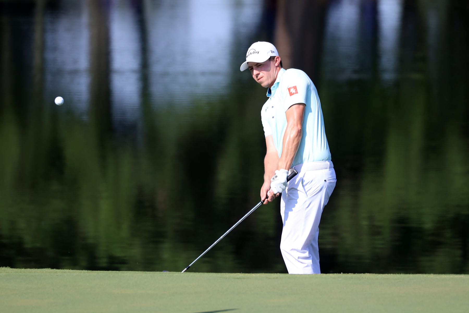 MEMPHIS, TN - AUGUST 13: Matt Fitzpatrick during the final round of the FedEx St. Jude Championship on August 13, 2023 at TPC Southwind in Memphis, Tennessee.  (Photo by Michael Wade/Icon Sportswire via Getty Images)
