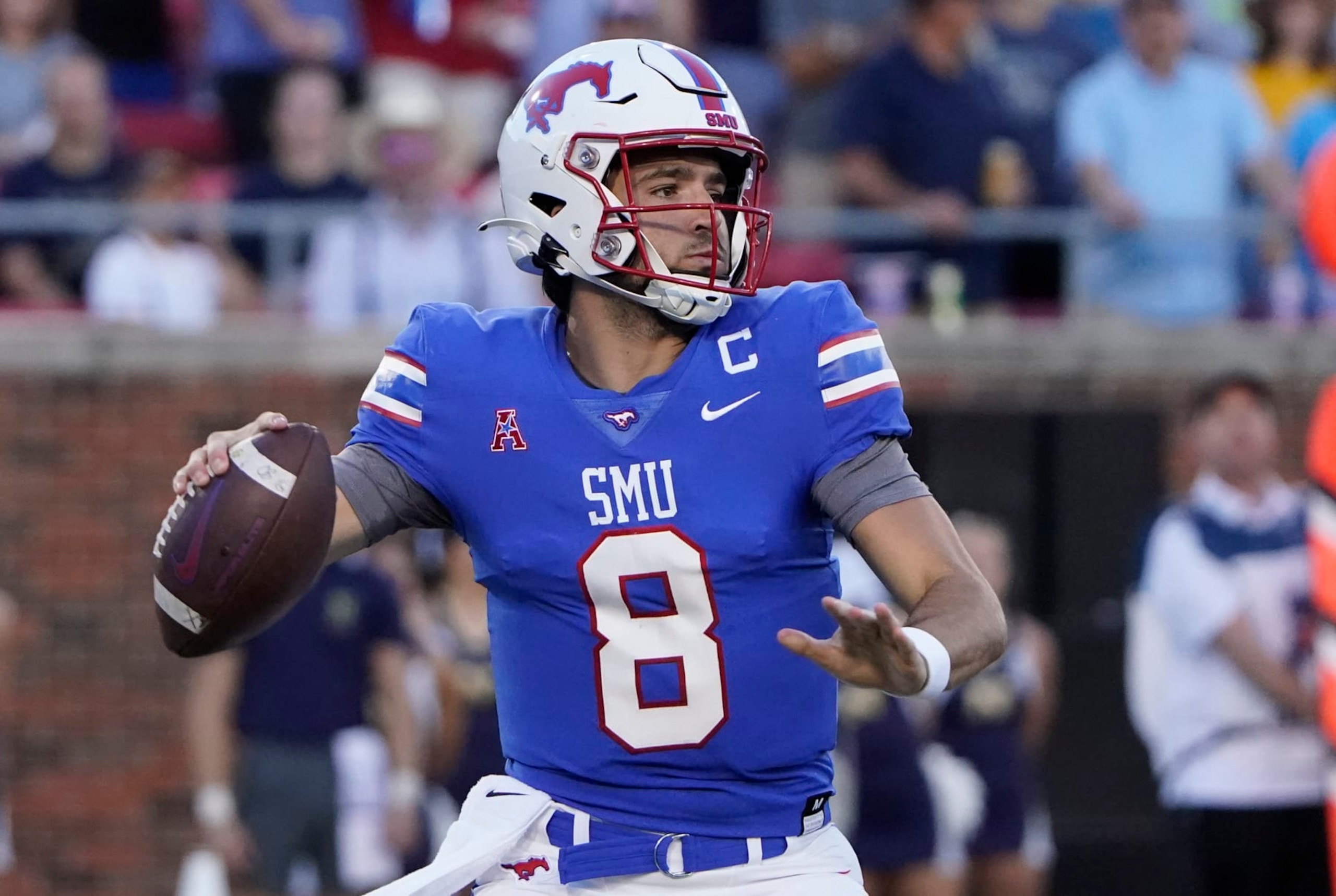 Tanner Mordecai, who transferred from SMU to Wisconsin