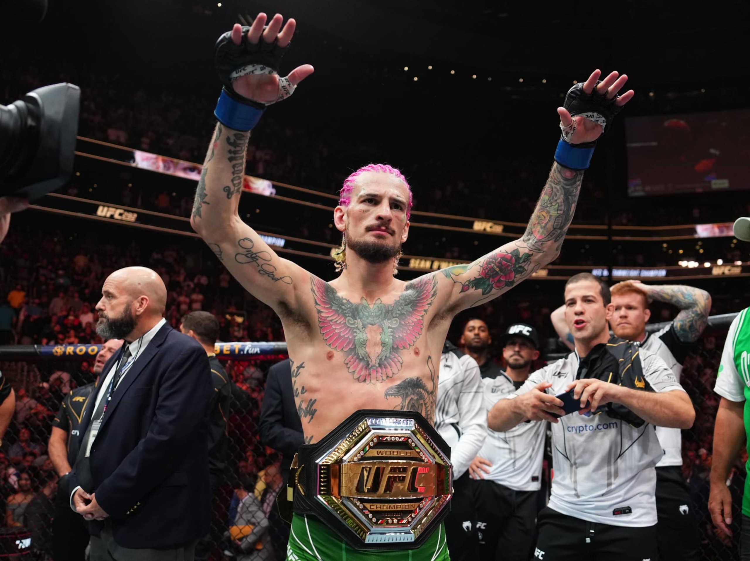 Sean O'Malley wins the UFC bantamweight title. Sean O'Malley wins the UFC bantamweight title.