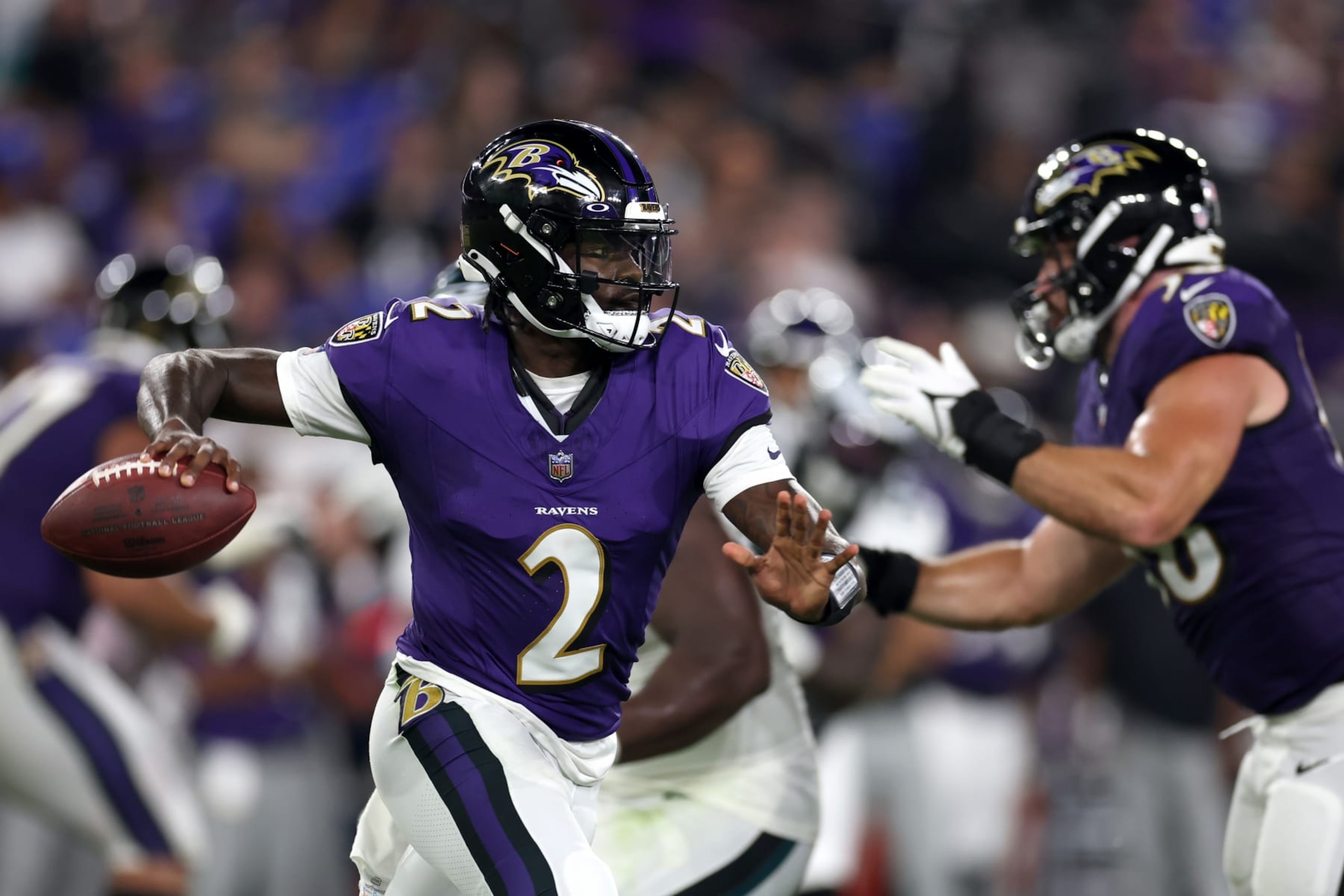 Ravens QB Tyler Huntley