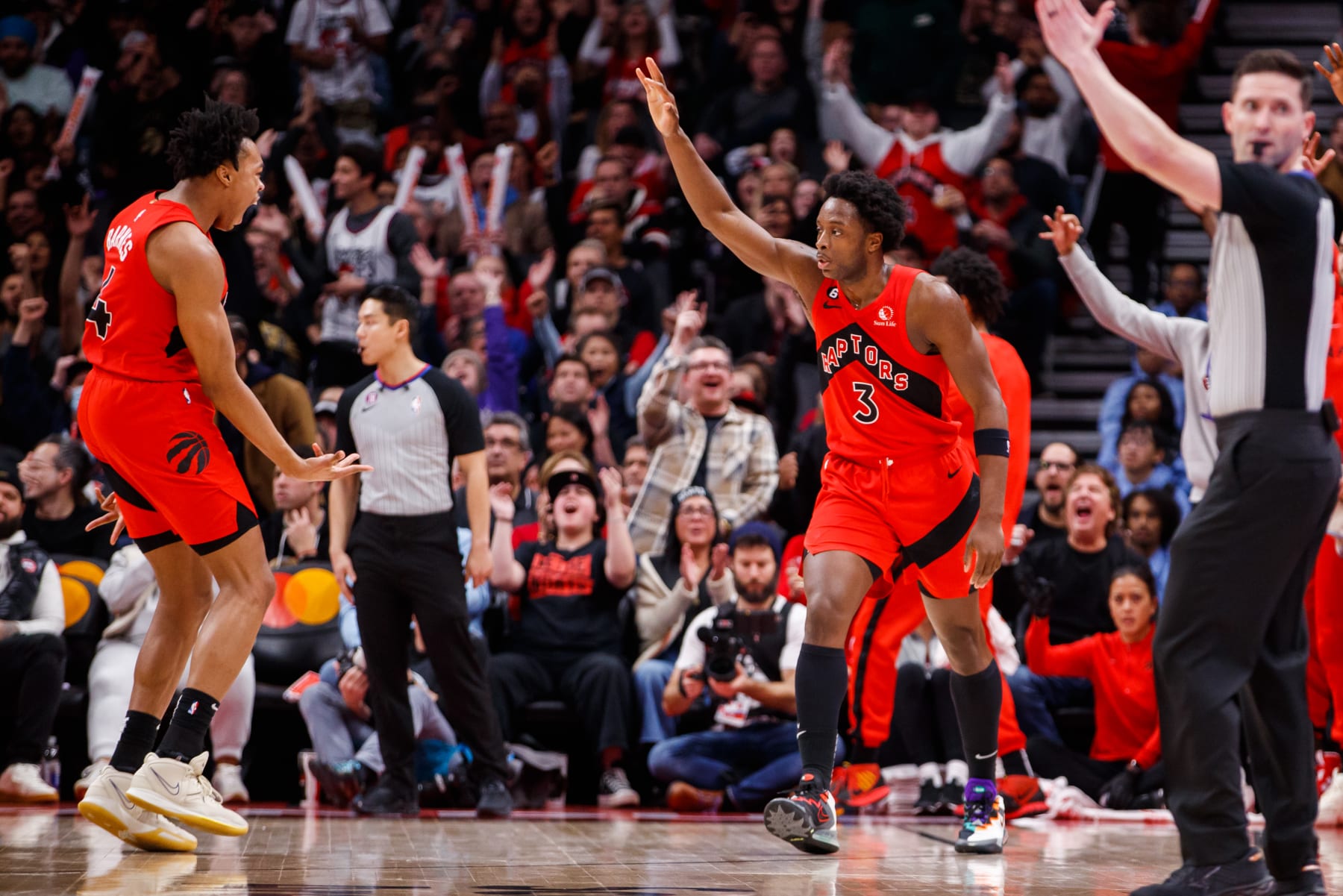 Scottie Barnes and O.G. Anunoby