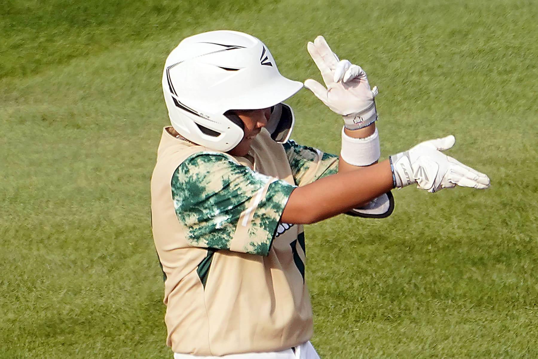 Taiwan's Hsu Shao-Chieh celebrates while standing on second base after driving in two runs off Japan's Akito Masuda during the first inning of a baseball game at the Little League World Series tournament in South Williamsport, Pa., Monday, Aug. 21, 2023. (AP Photo/Tom E. Puskar) Taiwan's Hsu Shao-Chieh celebrates while standing on second base after driving in two runs off Japan's Akito Masuda during the first inning of a baseball game at the Little League World Series tournament in South Williamsport, Pa., Monday, Aug. 21, 2023. (AP Photo/Tom E. Puskar)