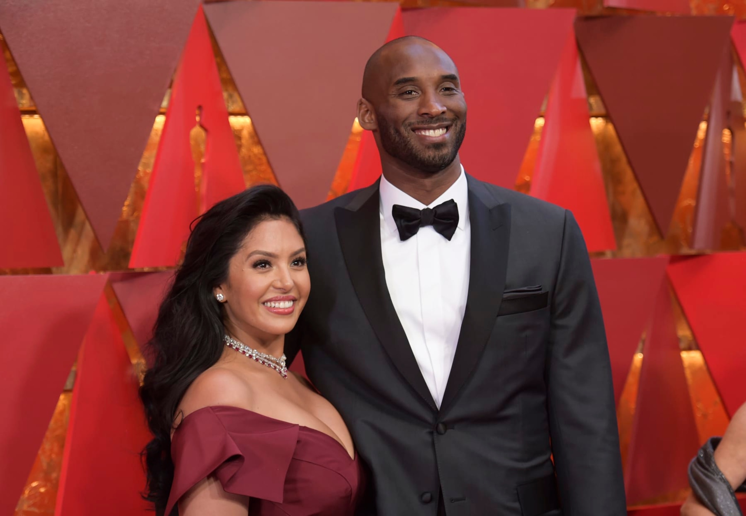FILE - In this March 4, 2018, photo, Vanessa Bryant, left, and Kobe Bryant arrive at the Oscars in Los Angeles. A federal jury has found that Los Angeles County must pay Kobe Bryant's widow $16 million over photos of the NBA star's body at the site of the 2020 helicopter crash that killed him. The jurors who returned the verdict Wednesday, Aug. 24, 2022, agreed with Vanessa Bryant and her attorneys that her privacy was invaded when deputies and firefighters took and shared photos of the remains of Kobe Bryant and their 13-year-old daughter Gianna. (Photo by Richard Shotwell/Invision/AP, File)