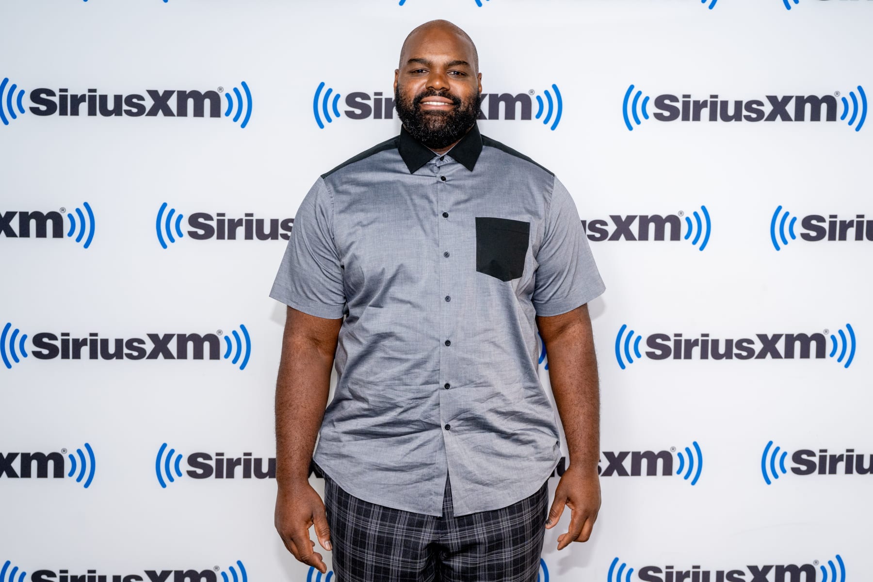 NEW YORK, NEW YORK - AUGUST 09: Michael Oher visits SiriusXM at SiriusXM Studios on August 09, 2023 in New York City. (Photo by Roy Rochlin/Getty Images)