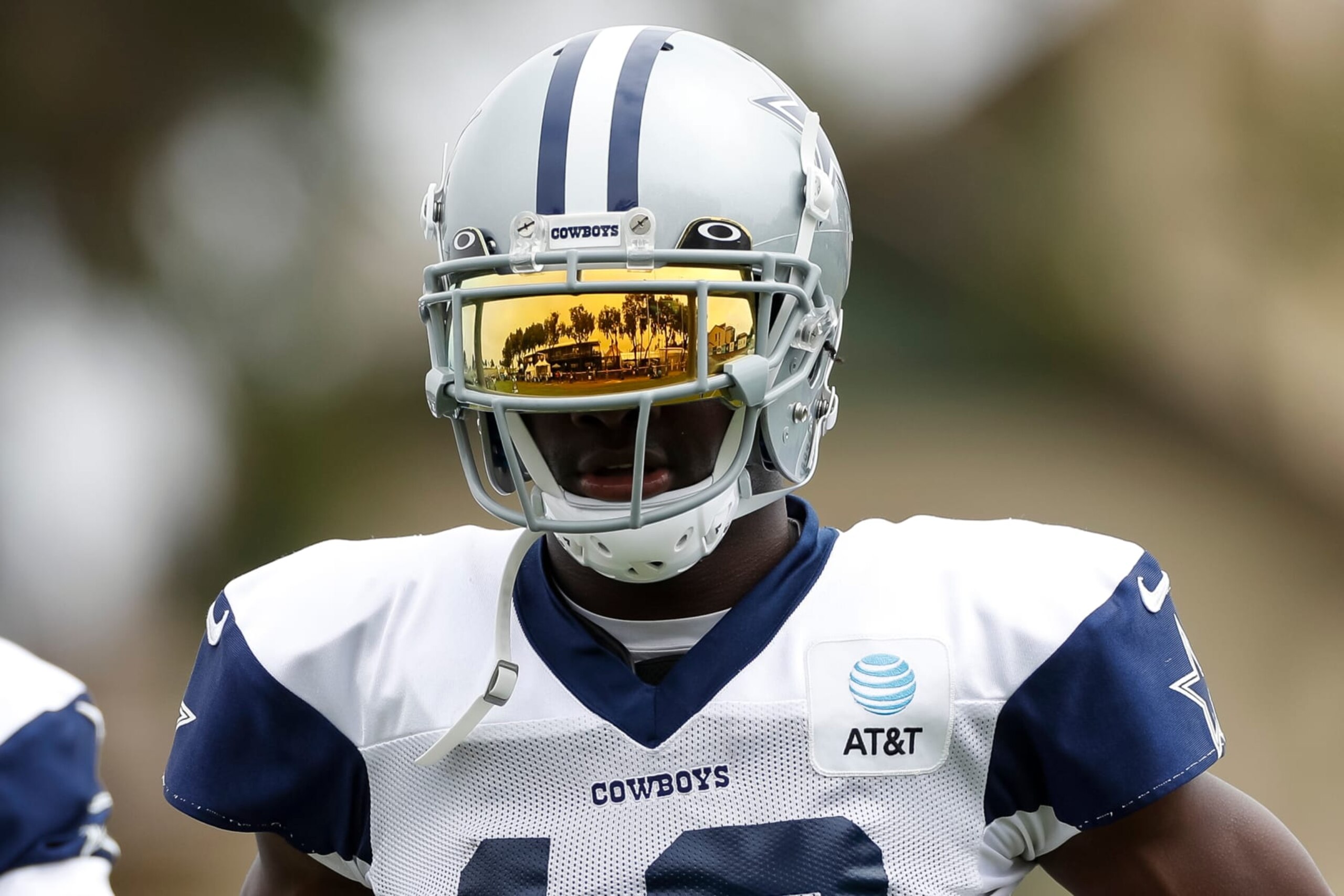 OXNARD, CA - AUGUST 15: Dallas Cowboys wide receiver Michael Gallup (13) takes part in a drill during the team's training camp at Marriott Residence Inn at River Ridge on August 15, 2023, in Oxnard, CA. (Photo by Brandon Sloter/Icon Sportswire via Getty Images)