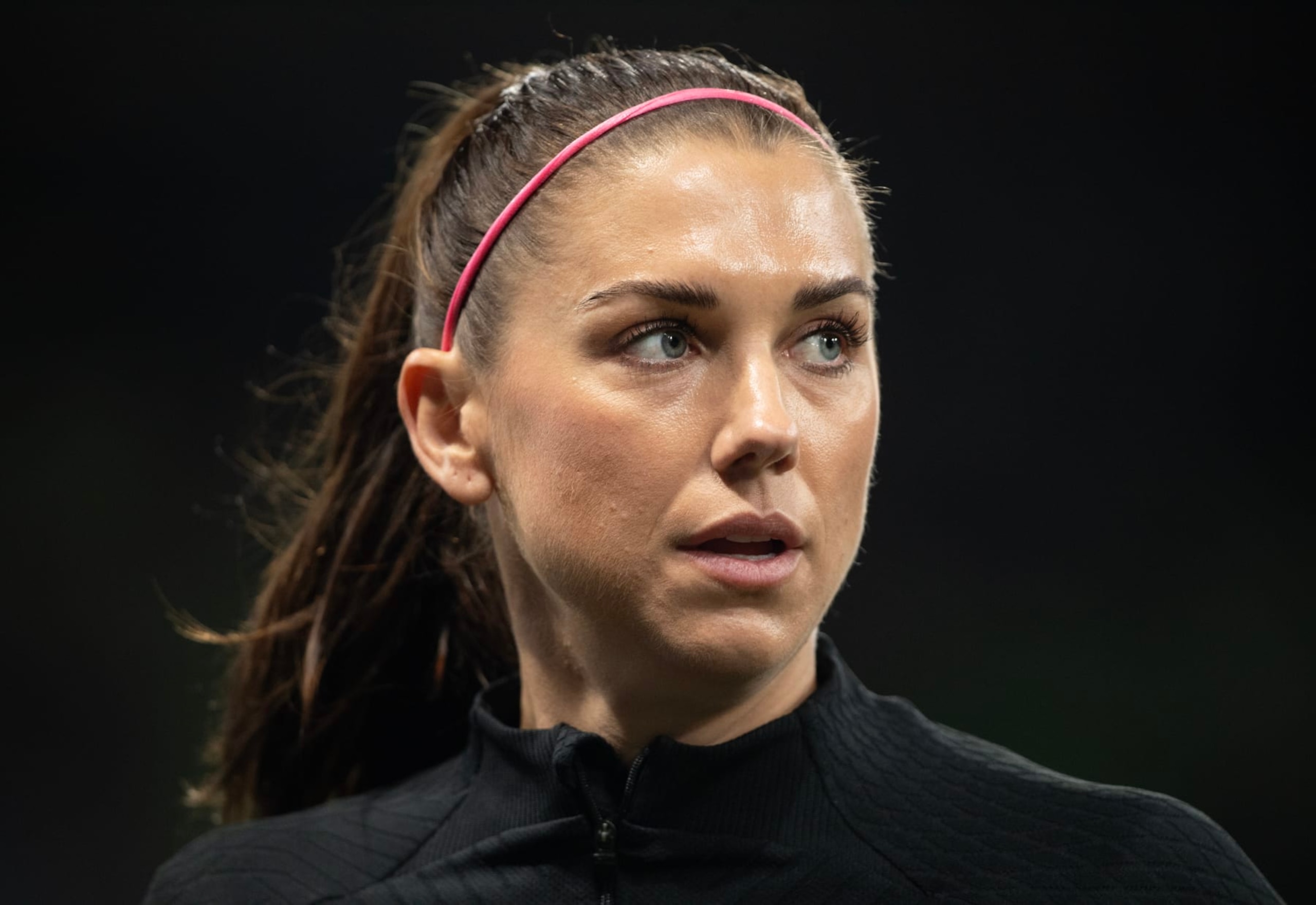 MELBOURNE, AUSTRALIA - AUGUST 6: Alex Morgan of USA ahead of the FIFA Women's World Cup Australia & New Zealand 2023 Round of 16 match between Winner Group G and Runner Up Group E at Melbourne Rectangular Stadium on August 6, 2023 in Melbourne, Australia. (Photo by Joe Prior/Visionhaus via Getty Images)
