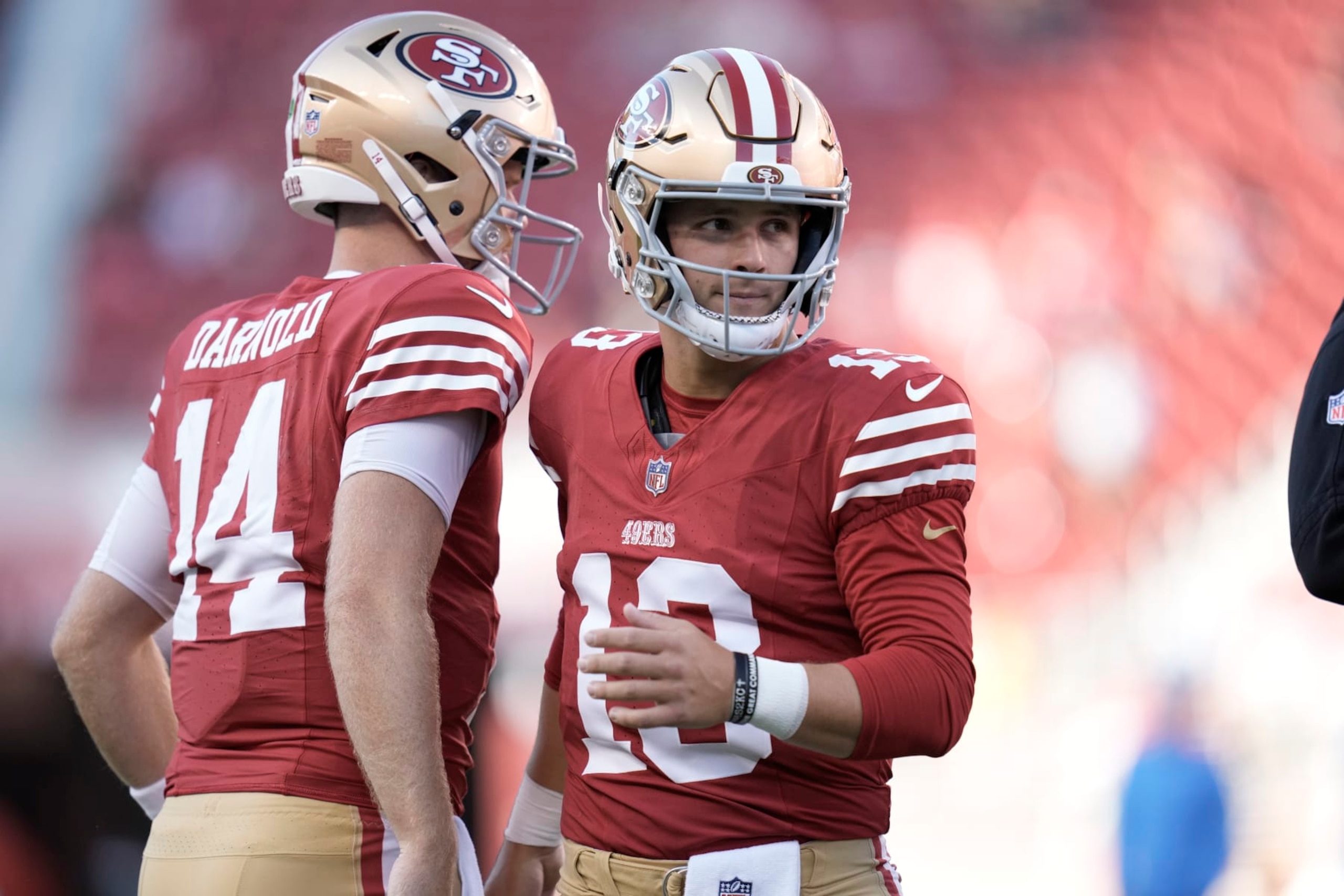 Sam Darnold (left) and Brock Purdy (right)