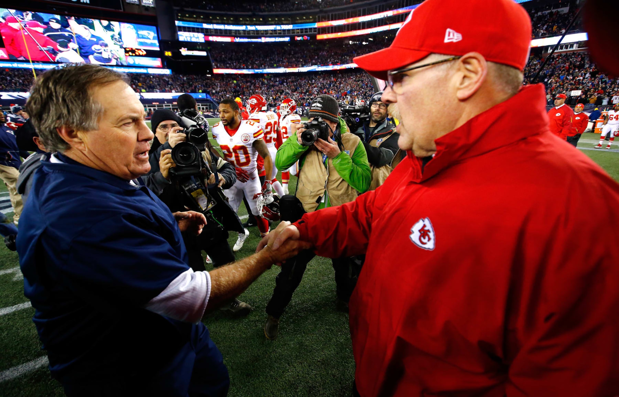Bill Belichick and Andy Reid