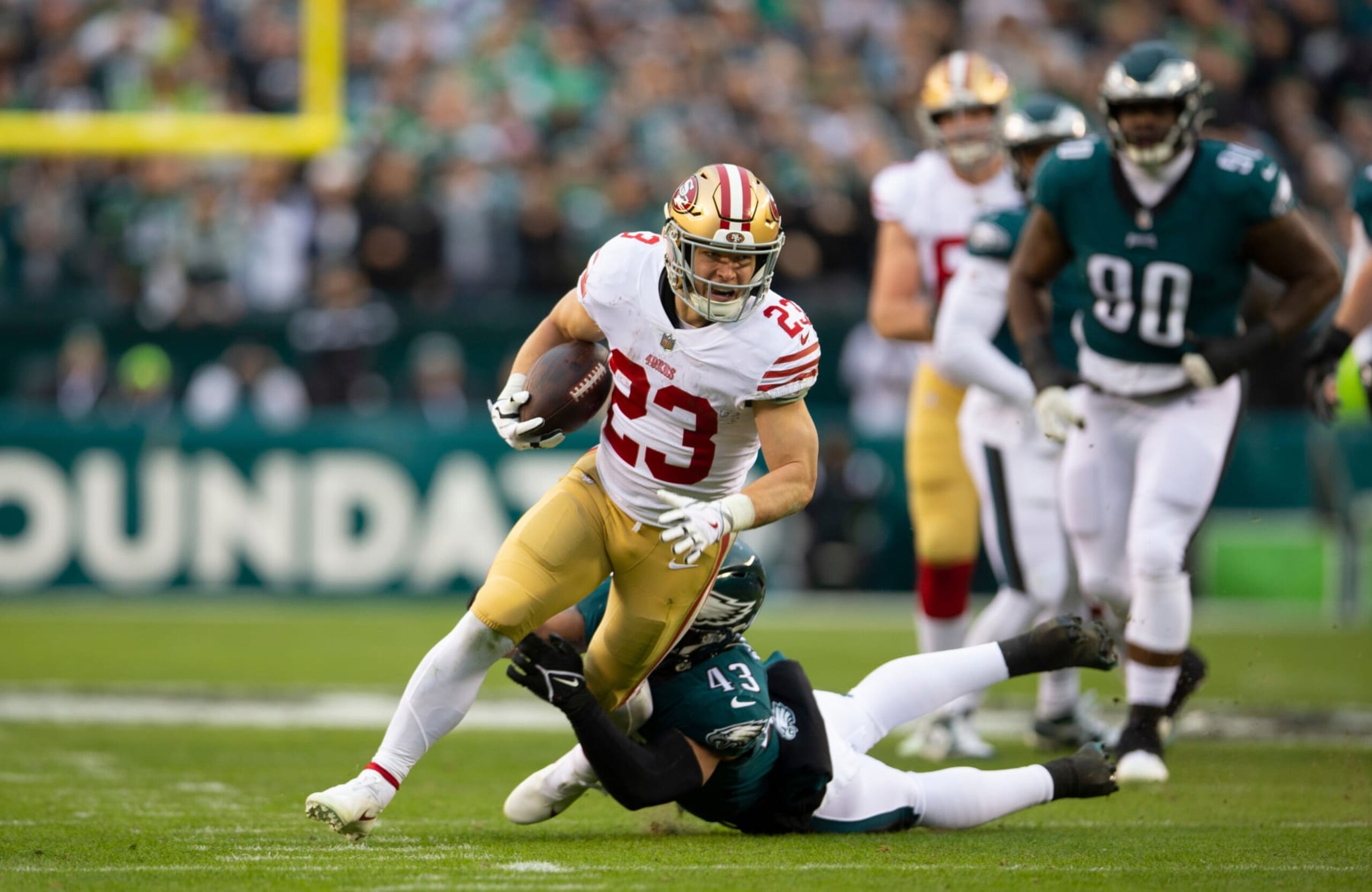 Niners RB Christian McCaffrey Niners RB Christian McCaffrey