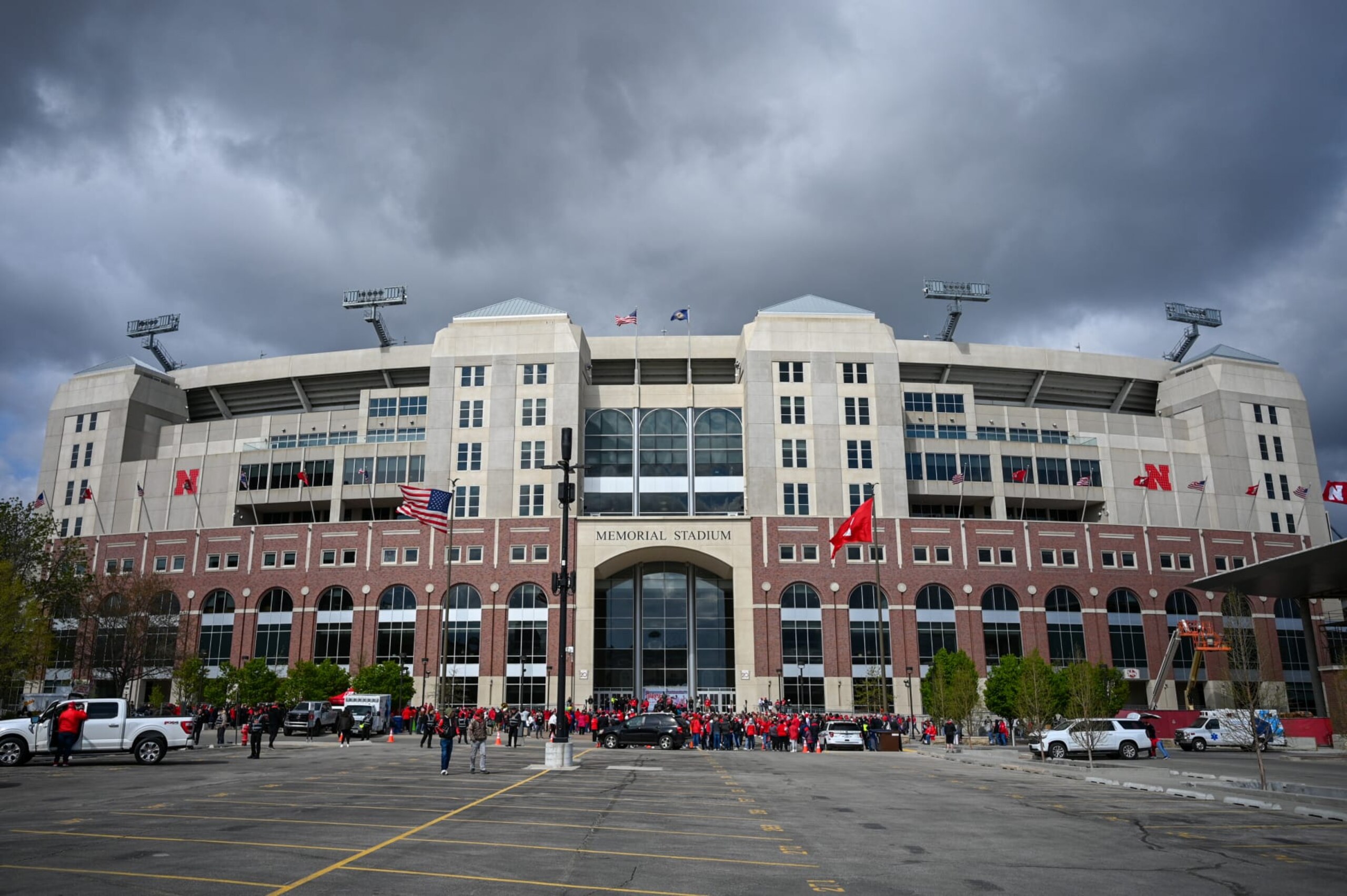 LINCOLN, NE - APRIL 22: General view of the stadium before the arrival of the Nebraska Cornhuskers at Memorial Stadium on April 22, 2023 in Lincoln, Nebraska. (Photo by Steven Branscombe/Getty Images)