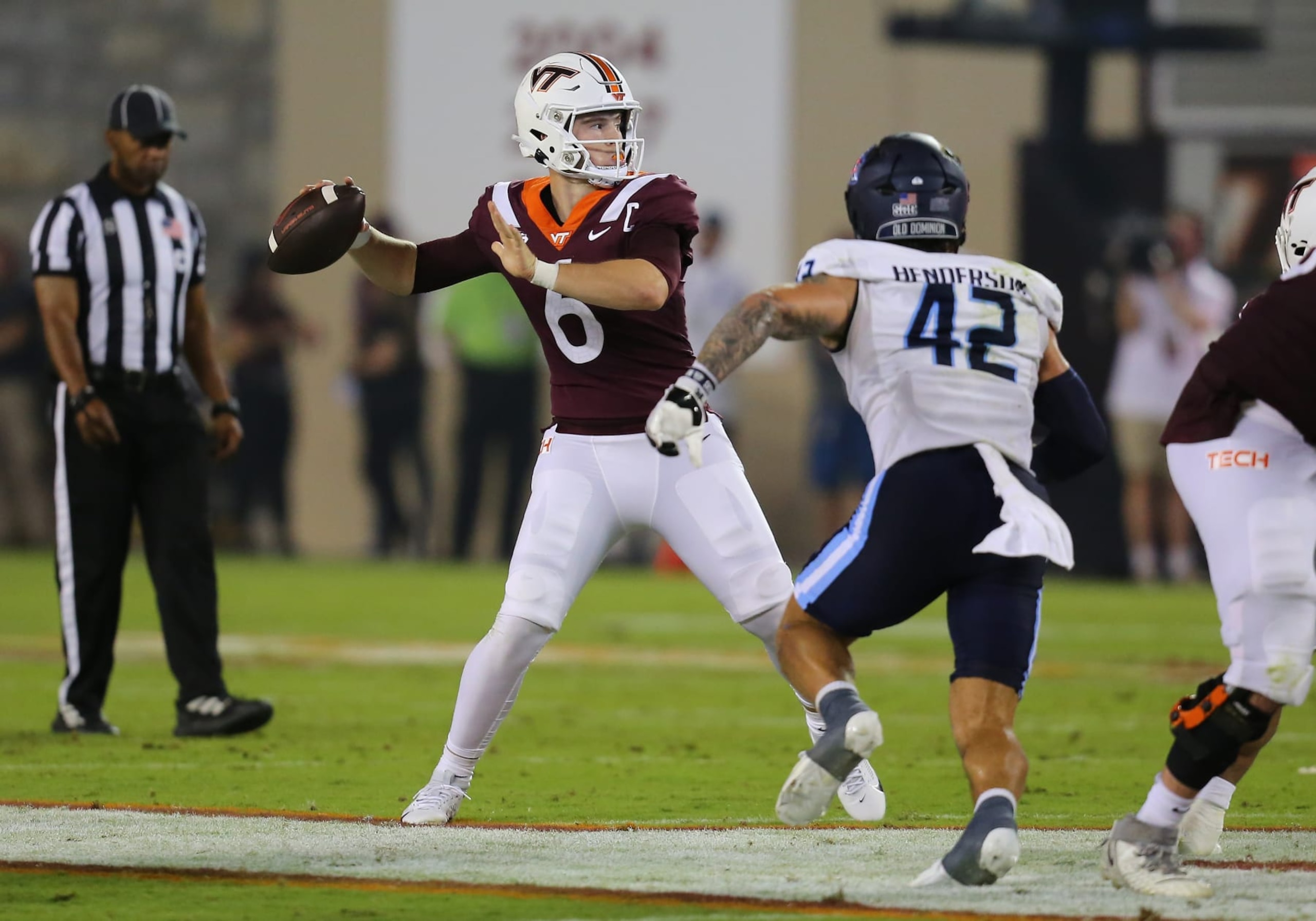 Virginia Tech quarterback Grant Wells