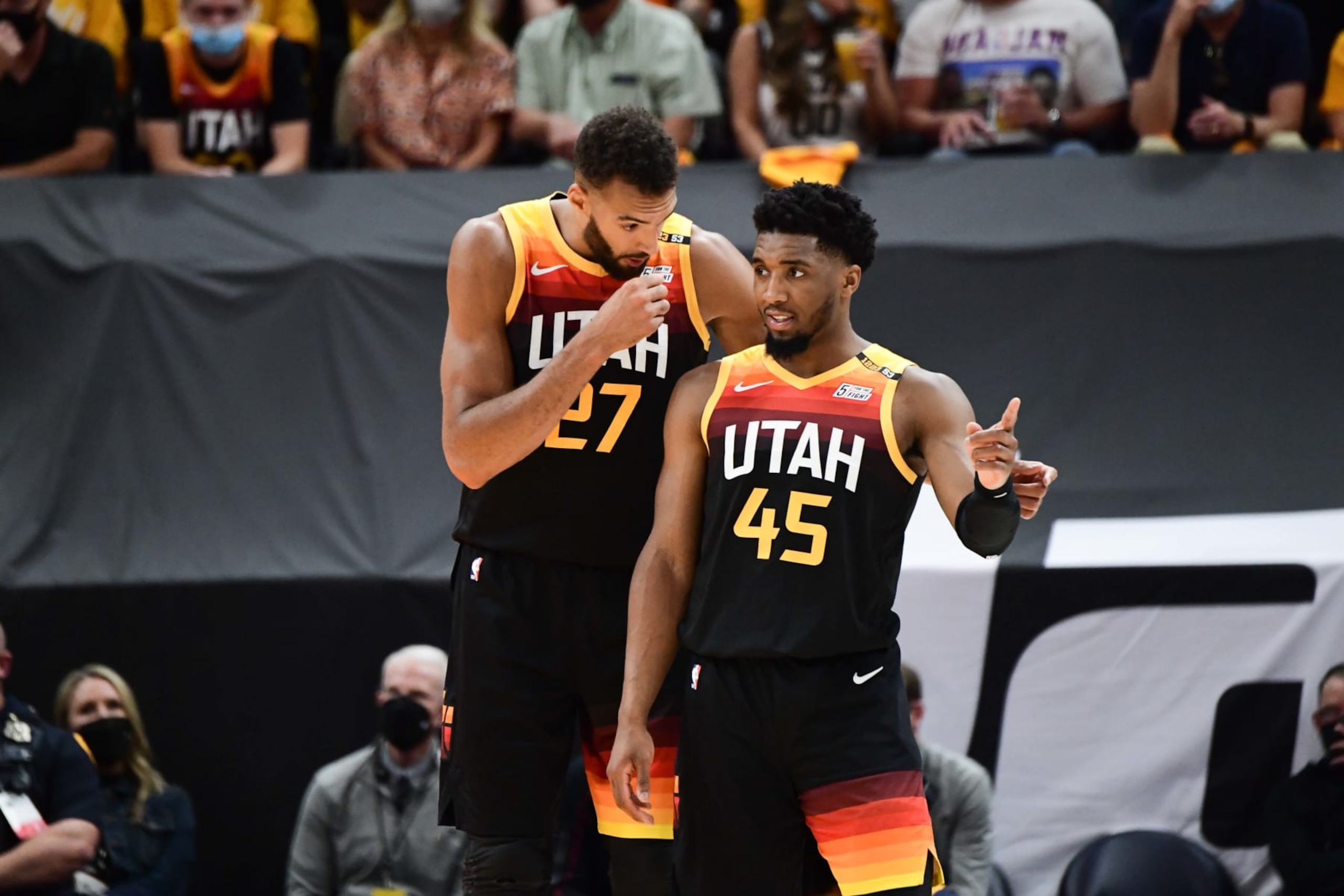 Rudy Gobert and Donovan Mitchell