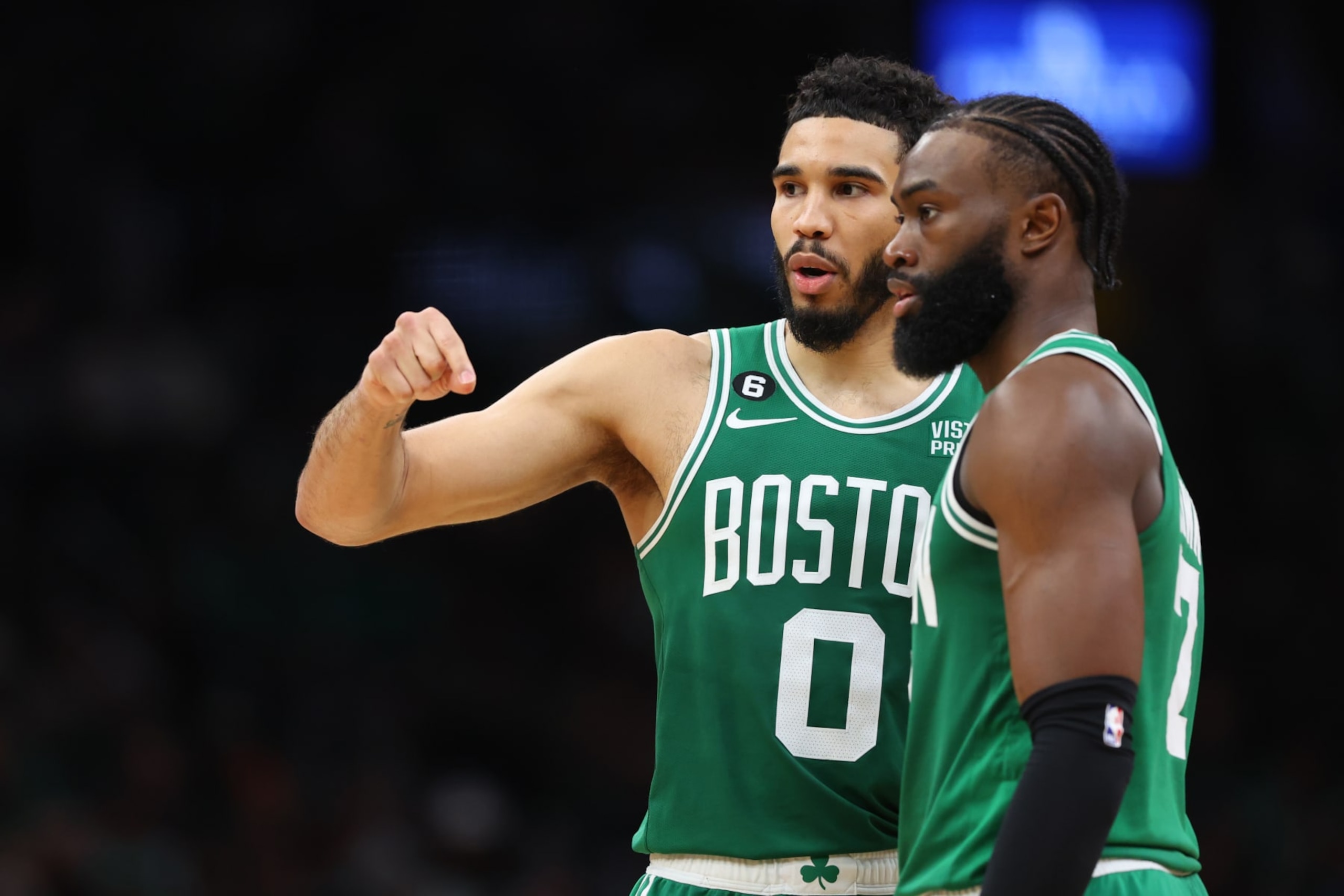 Jayson Tatum and Jaylen Brown
