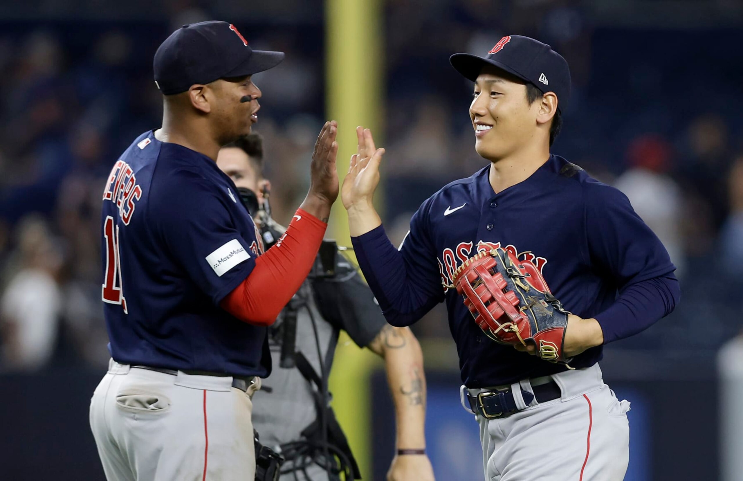 Rafael Devers (L) and Masataka Yoshida (R) Rafael Devers (L) and Masataka Yoshida (R)