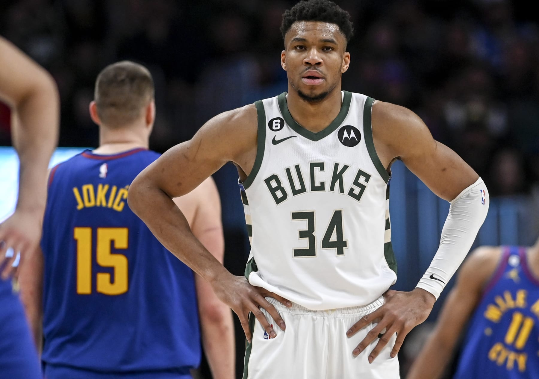 Nikola JokiÄ and Giannis Antetokounmpo