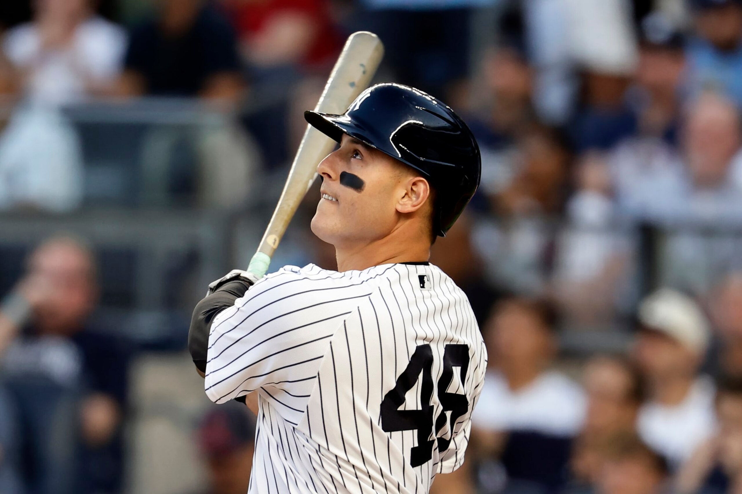 NEW YORK, NY - AUGUST 1: Anthony Rizzo #48 of the New York Yankees swings during an at-bat in the second inning against the Tampa Bay Rays at Yankee Stadium on August 1, 2023 in New York City. (Photo by Adam Hunger/Getty Images) NEW YORK, NY - AUGUST 1: Anthony Rizzo #48 of the New York Yankees swings during an at-bat in the second inning against the Tampa Bay Rays at Yankee Stadium on August 1, 2023 in New York City. (Photo by Adam Hunger/Getty Images)
