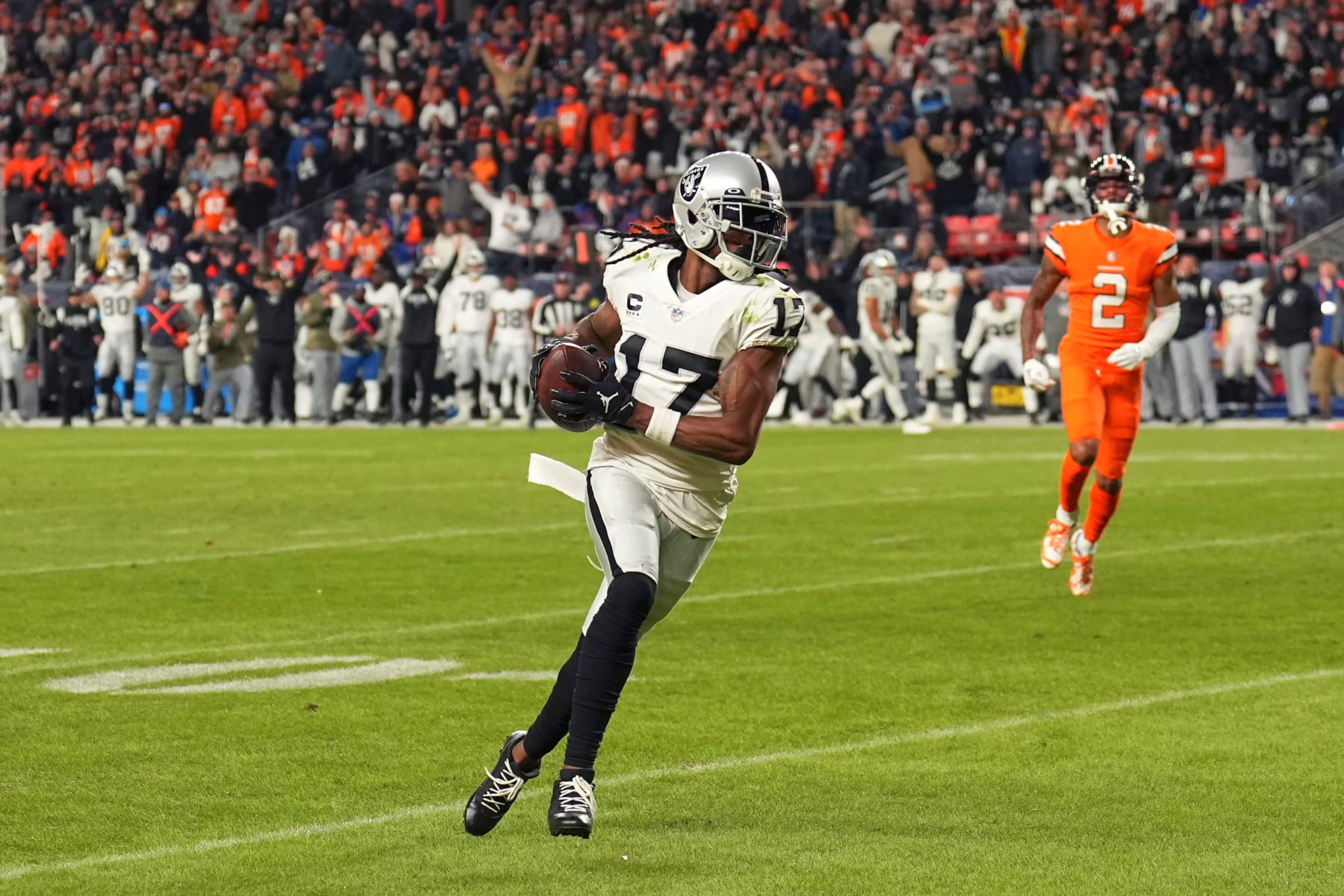 Las Vegas Raiders wide receiver Davante Adams Las Vegas Raiders wide receiver Davante Adams