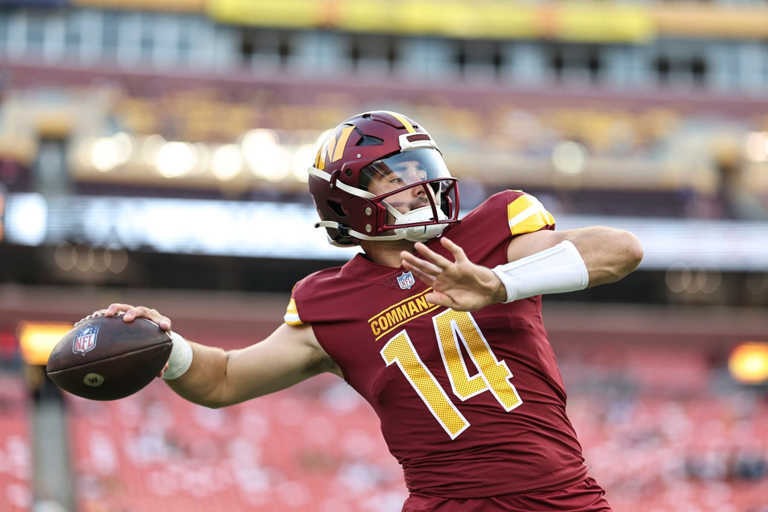 Washington Commanders quarterback Sam Howell