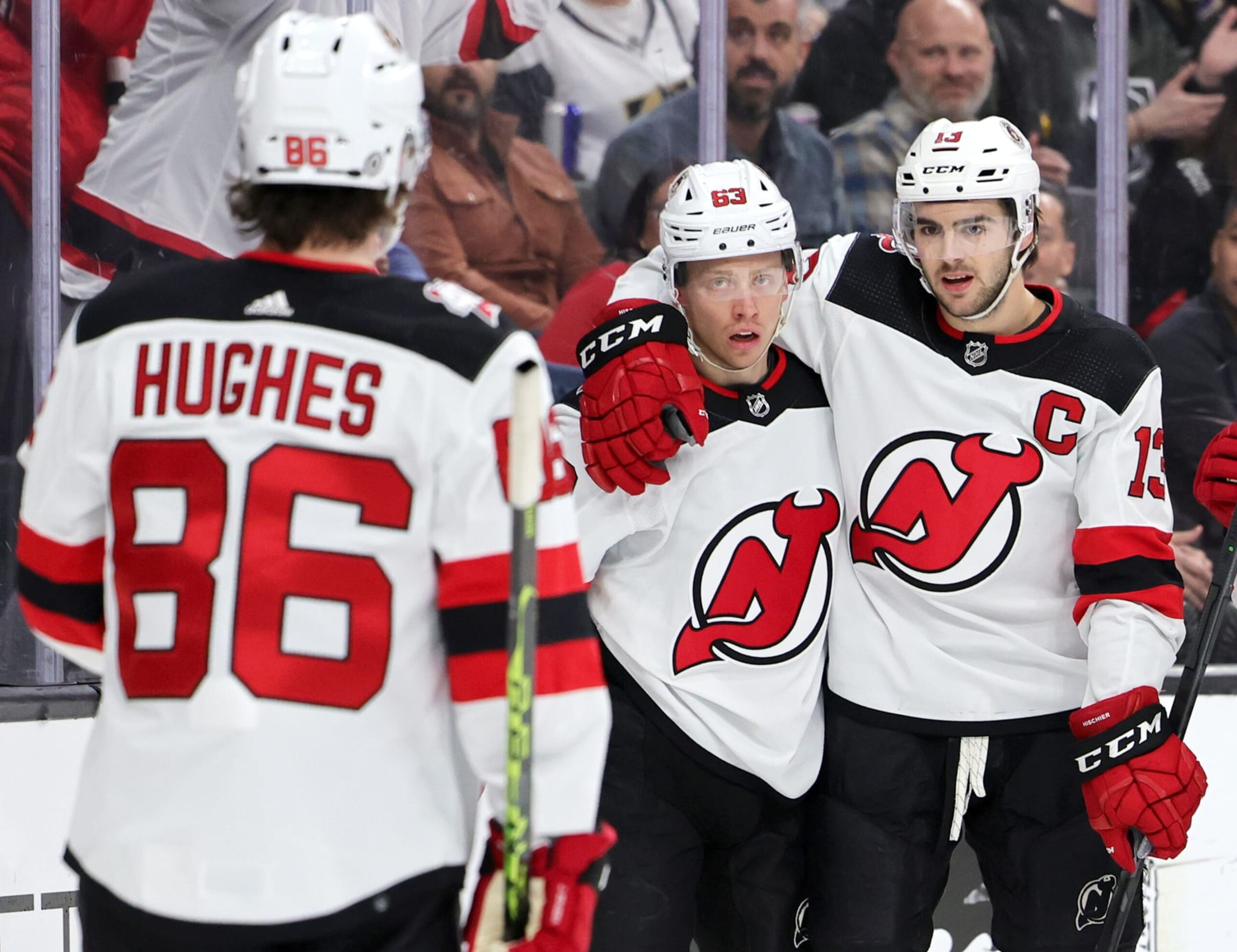 Homegrown stars Jack Hughes, Nico Hischier and Jesper Bratt will be the driving force for New Jersey this season.