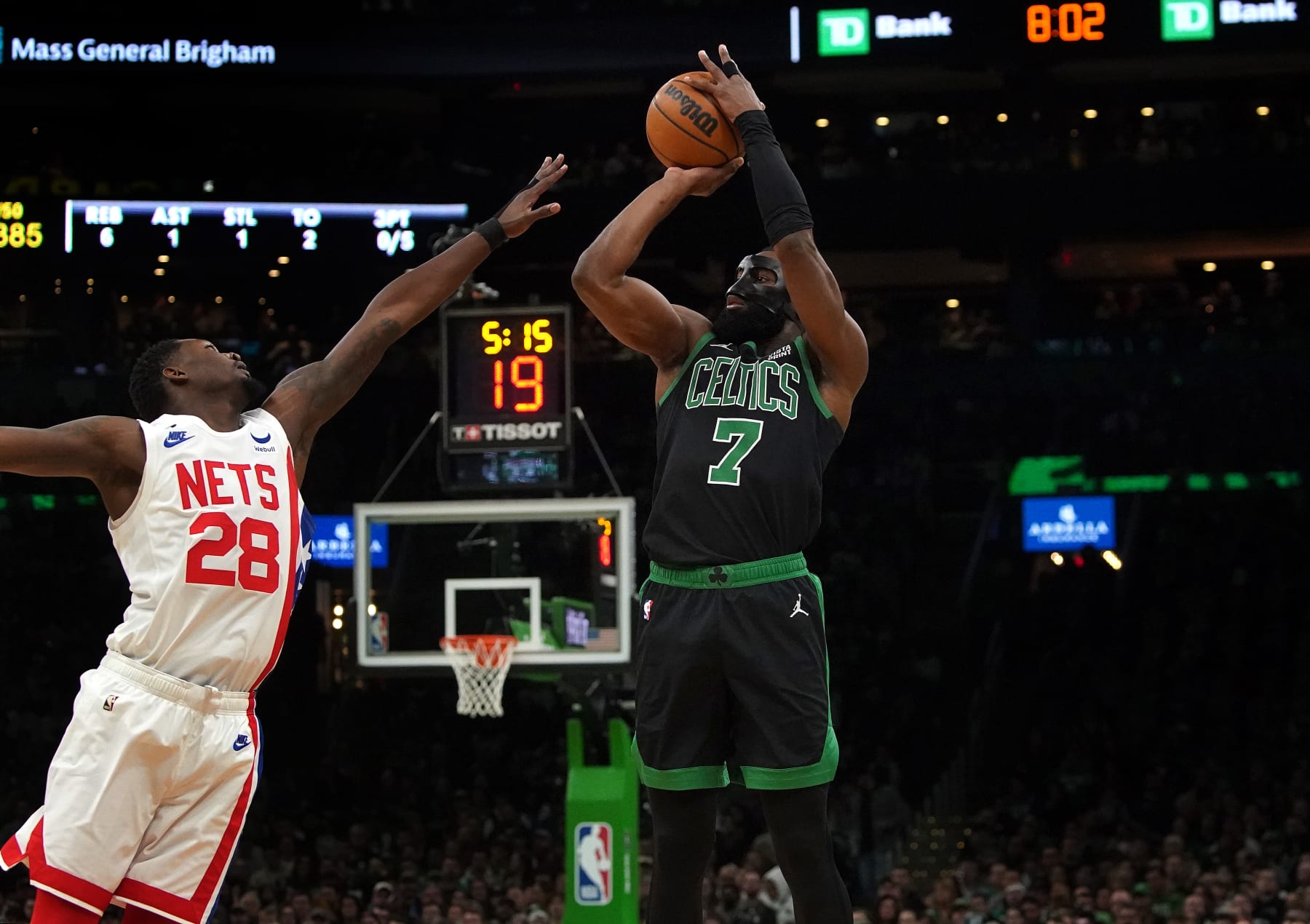 Dorian Finney-Smith and Jaylen Brown