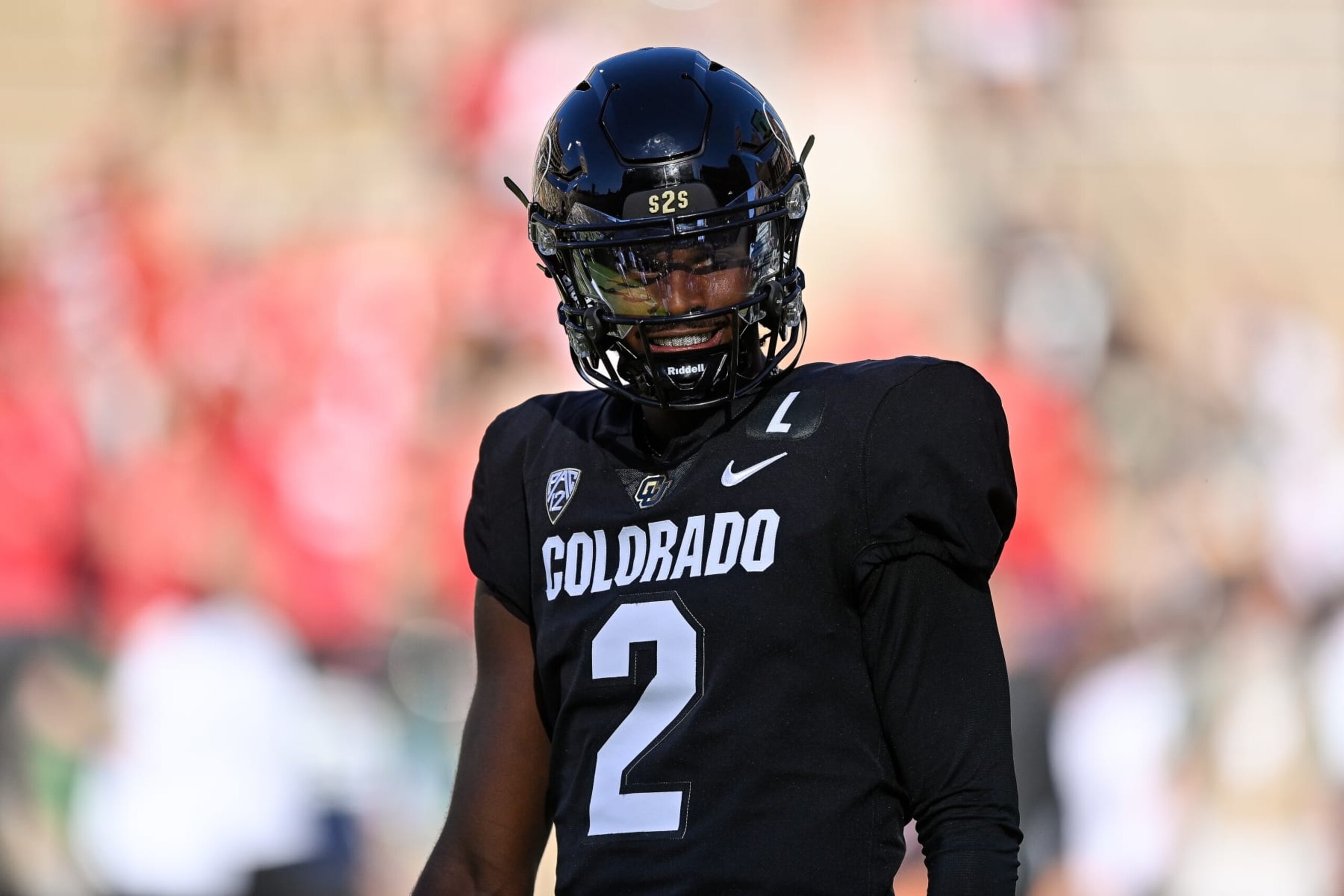 BOULDER, CO - SEPTEMBER 9:  Quarterback Shedeur Sanders #2 of the Colorado Buffaloes warms up before a game against the Nebraska Cornhuskers at Folsom Field on September 9, 2023 in Boulder, Colorado. (Photo by Dustin Bradford/Getty Images)