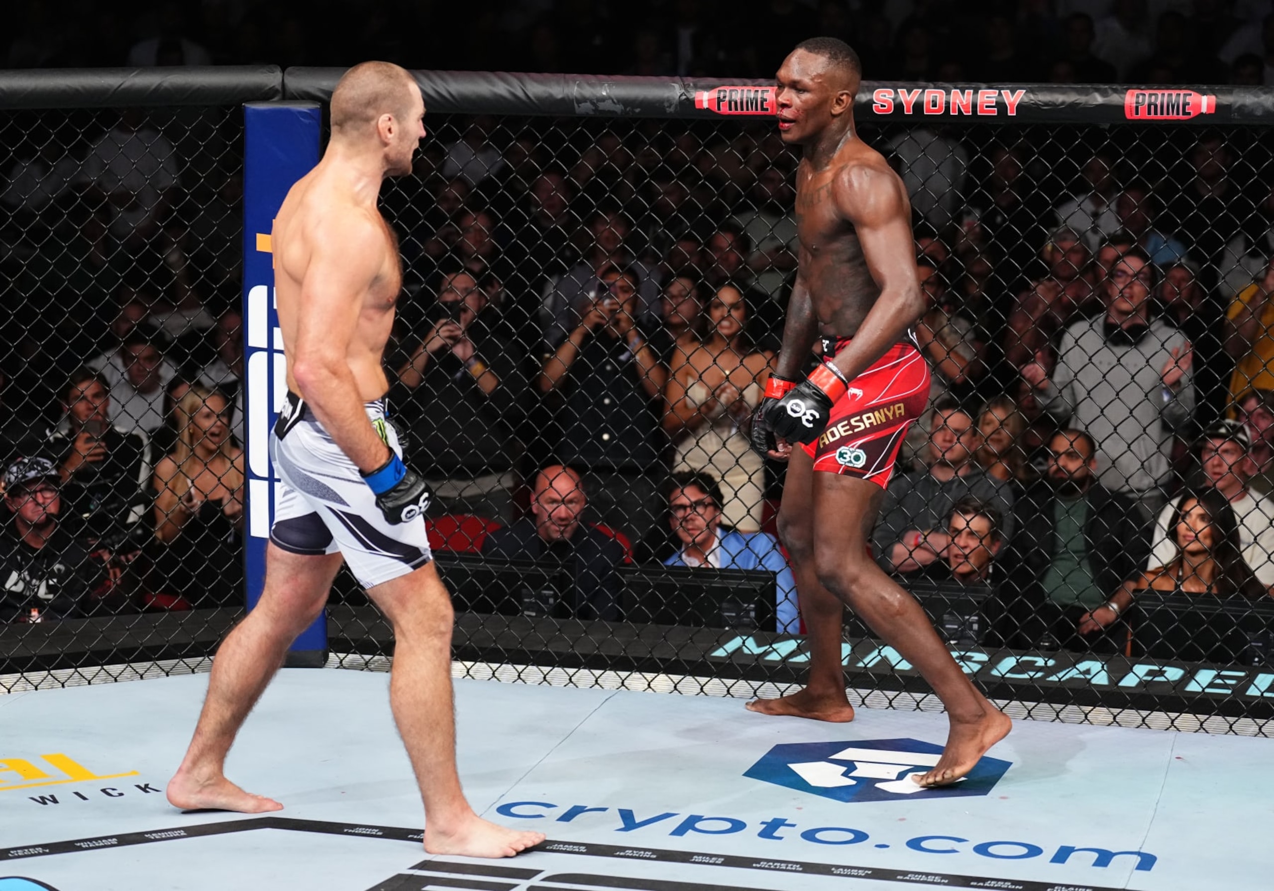 Sean Strickland and Israel Adesanya.