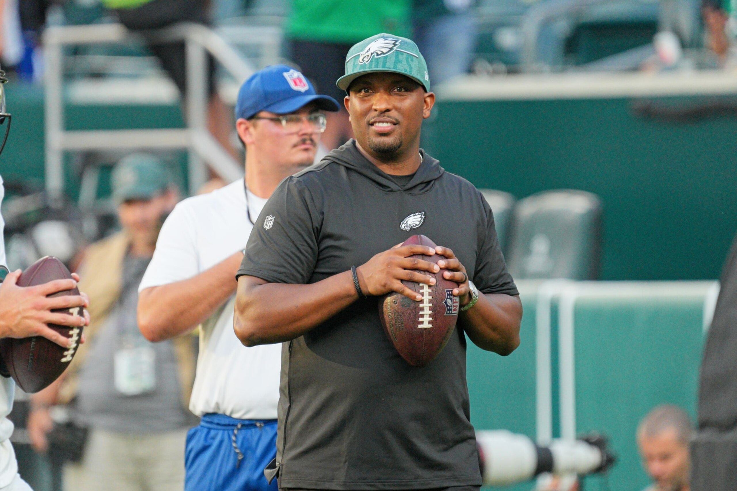 Eagles offensive coordinator Brian Johnson