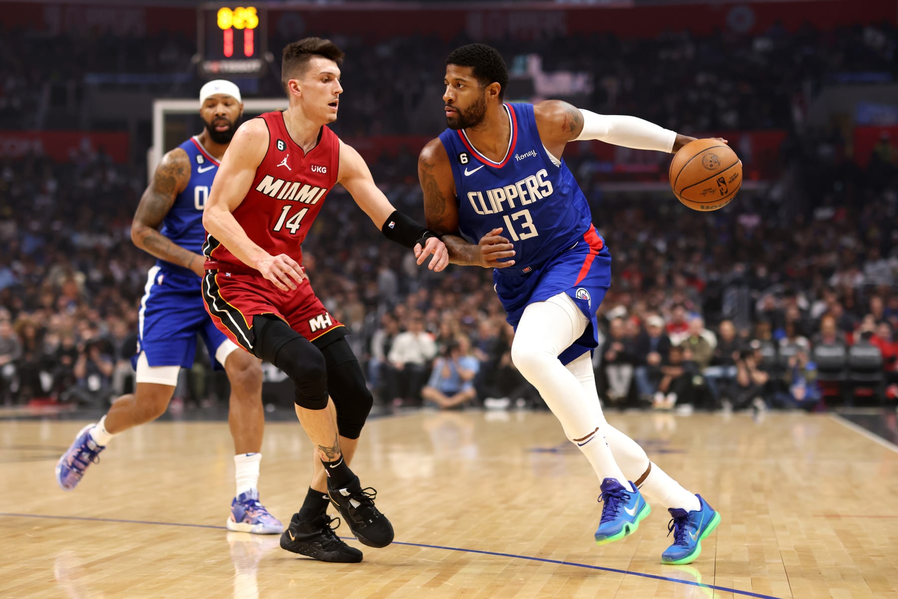Tyler Herro and Paul George